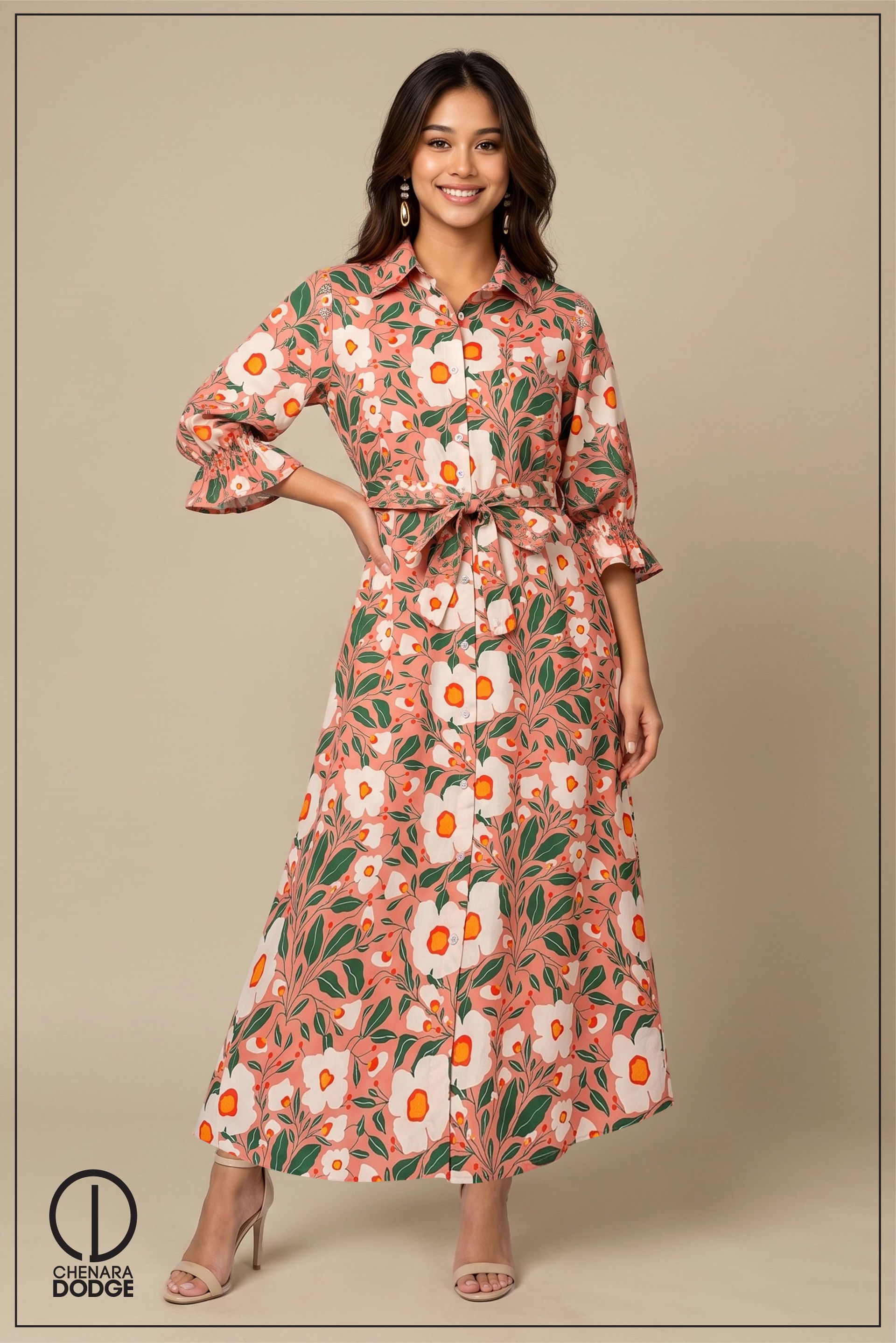 SHIRA BUTTON DOWN  MAXI DRESS