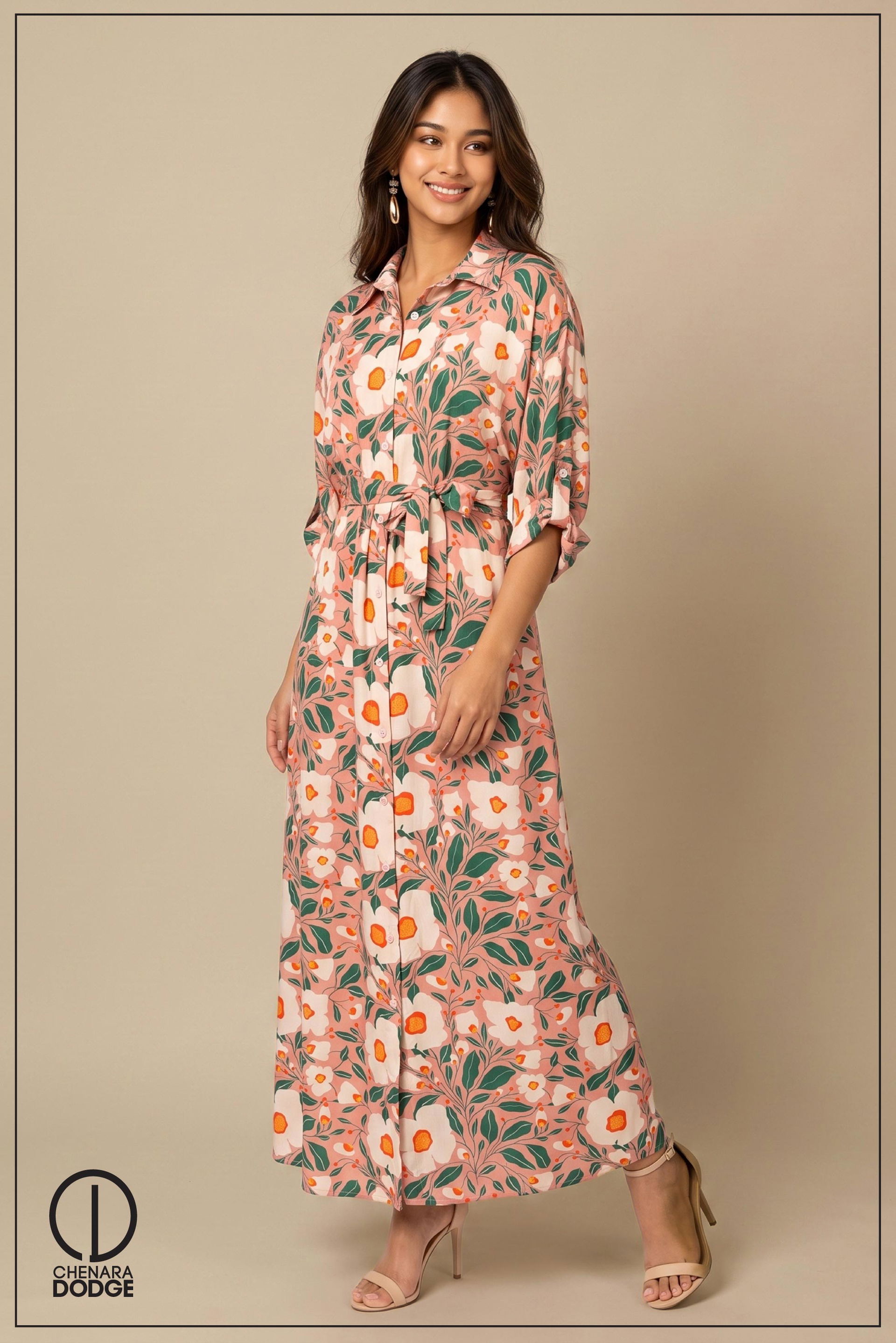 SHIRA LONG SLEEVE  MAXI DRESS