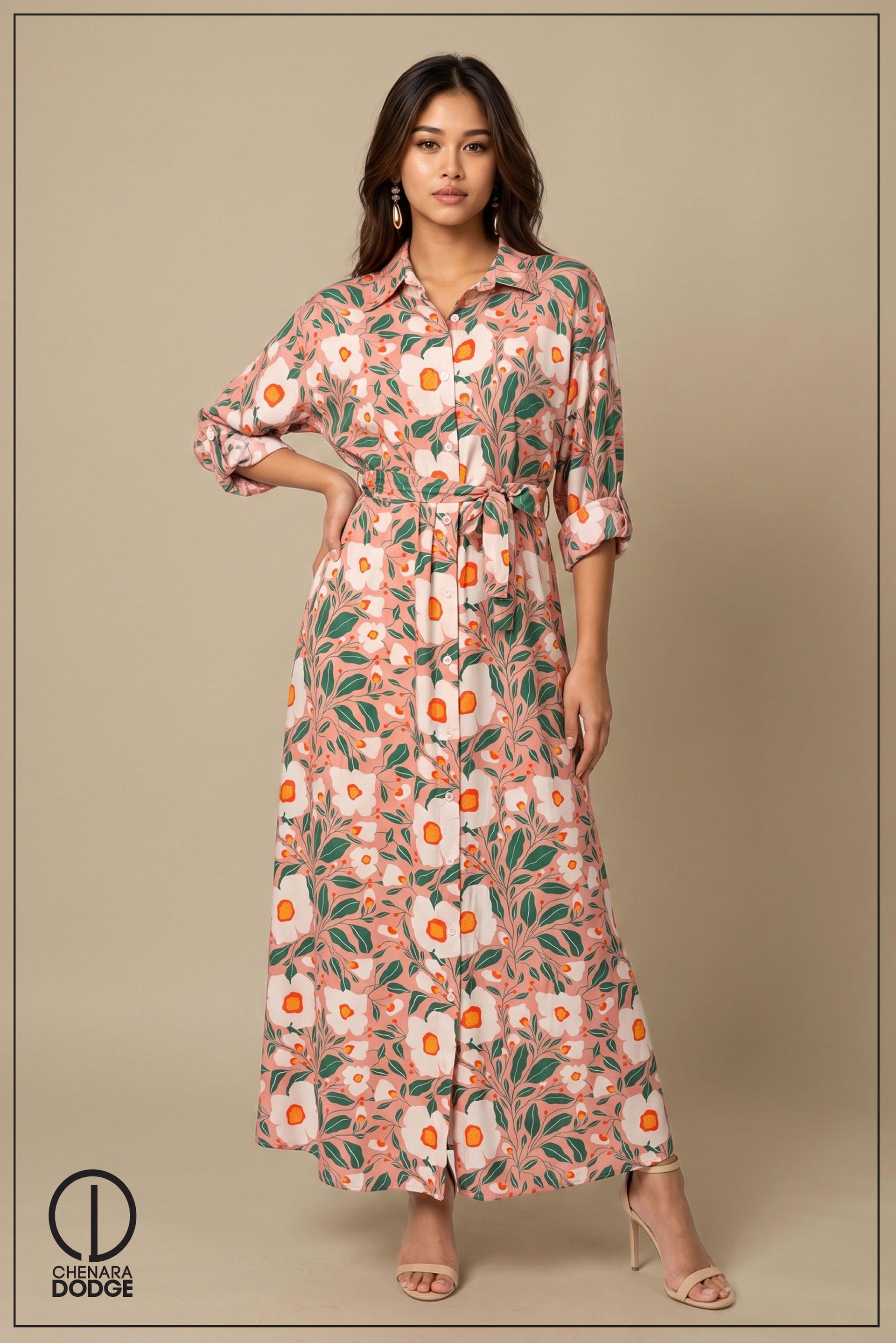 SHIRA LONG SLEEVE  MAXI DRESS