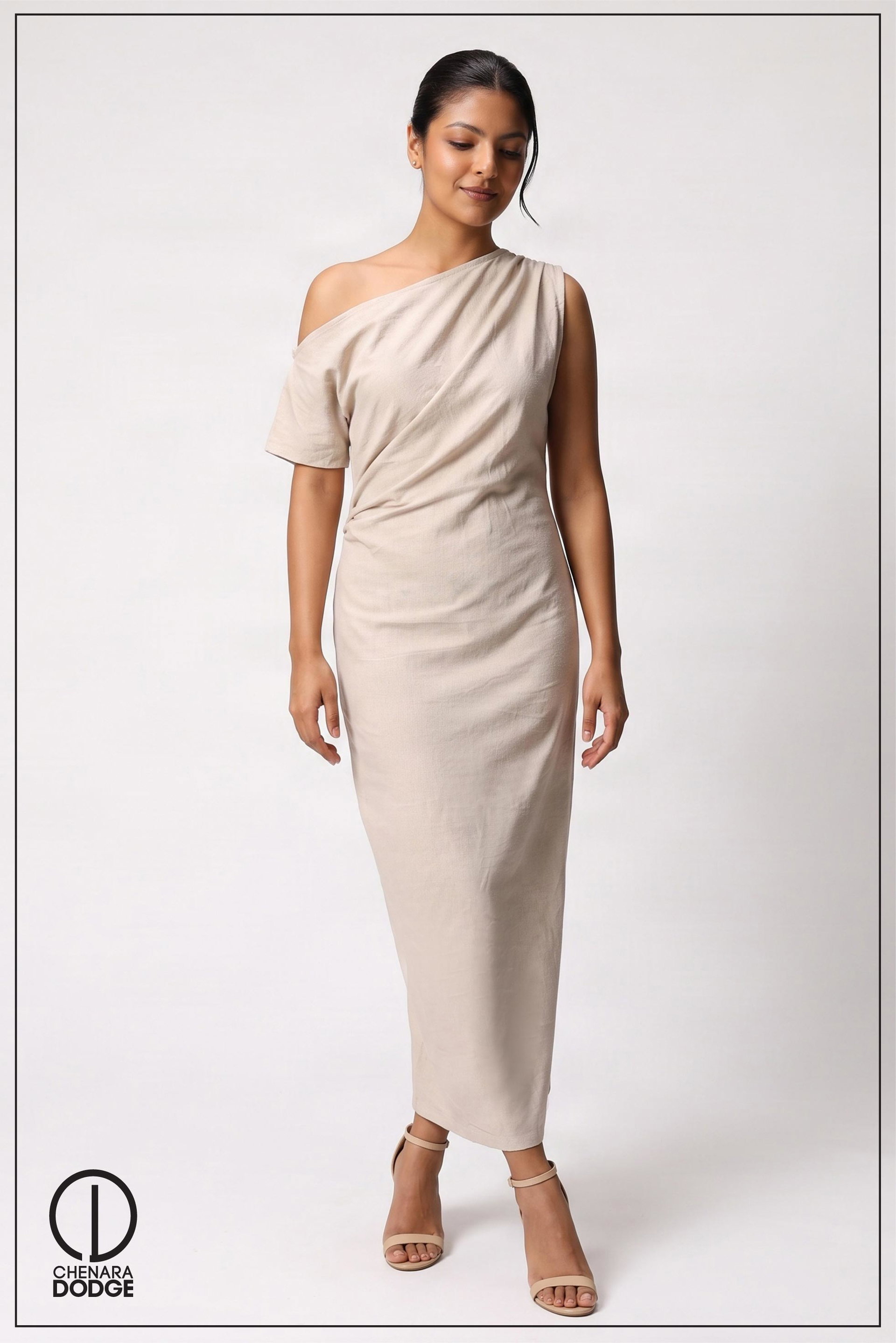 SIARA OFF SHOULDER BODYCON MAXI DRESS