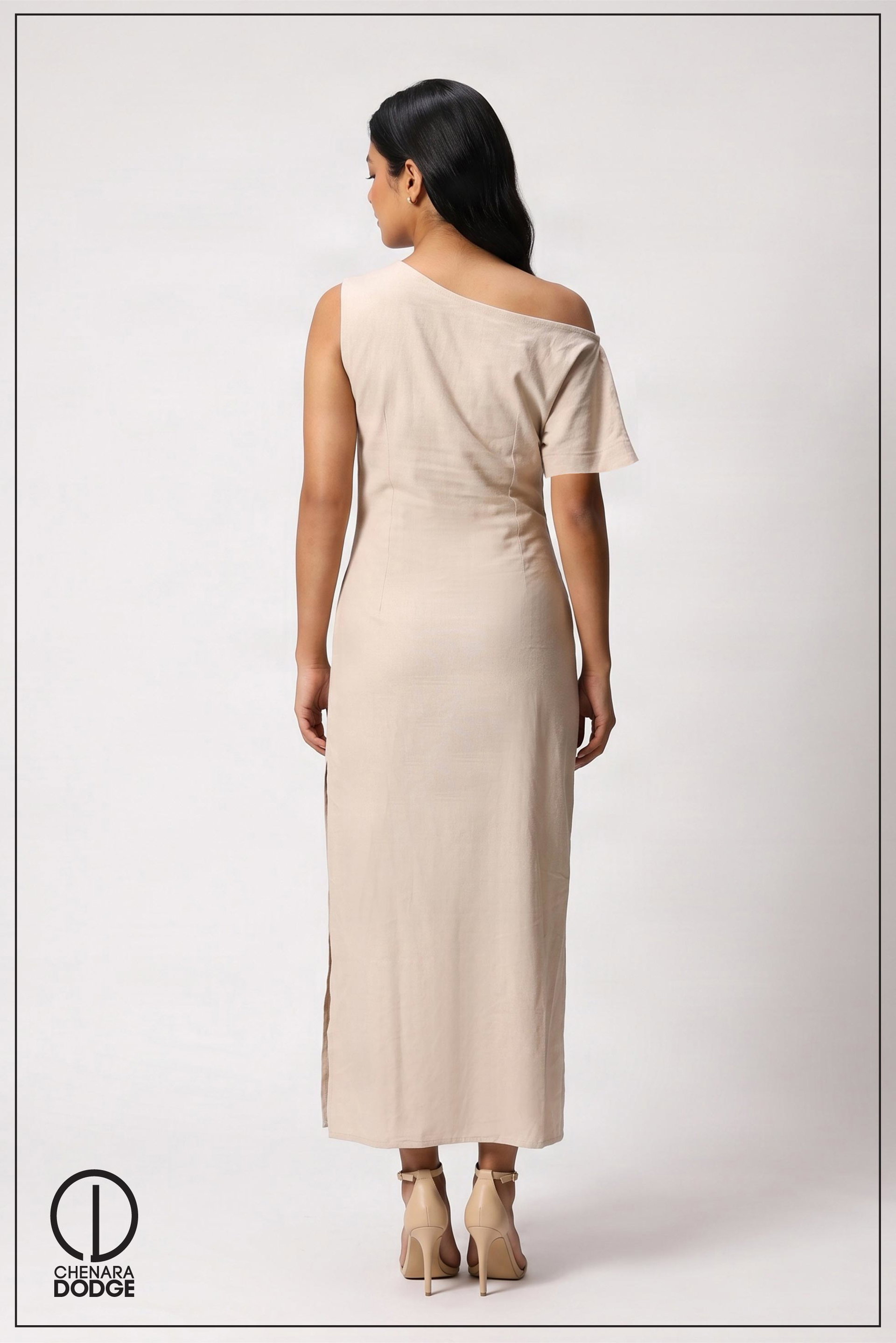 SIARA OFF SHOULDER BODYCON MAXI DRESS