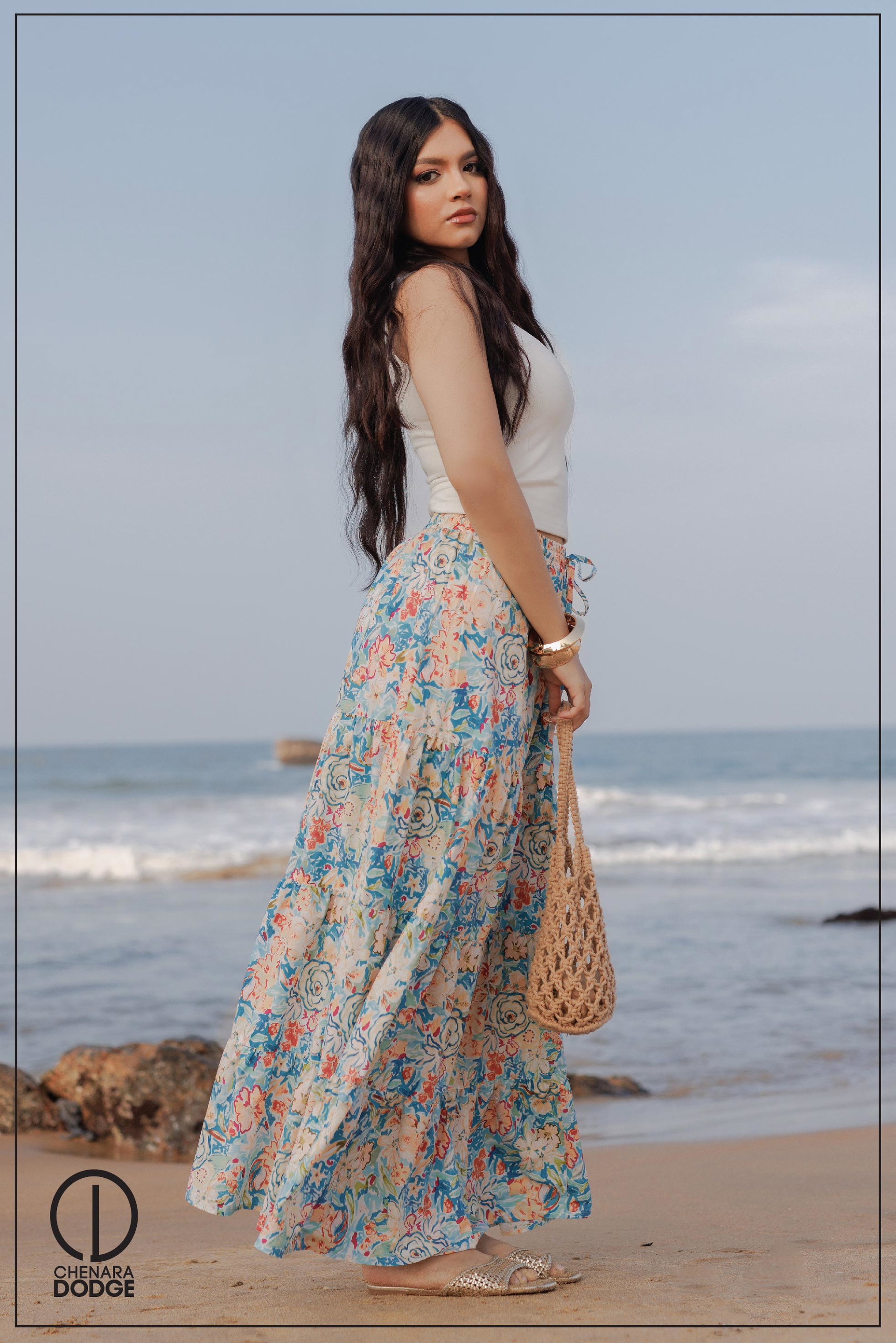 SIENNA TIERED MAXI SKIRT