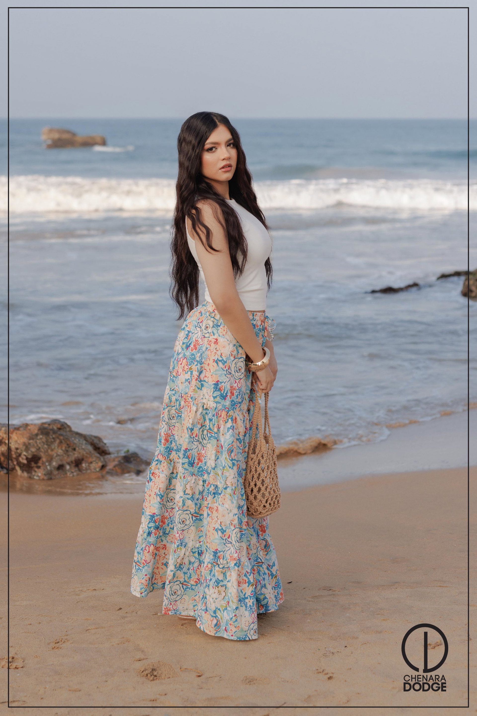 SIENNA TIERED MAXI SKIRT