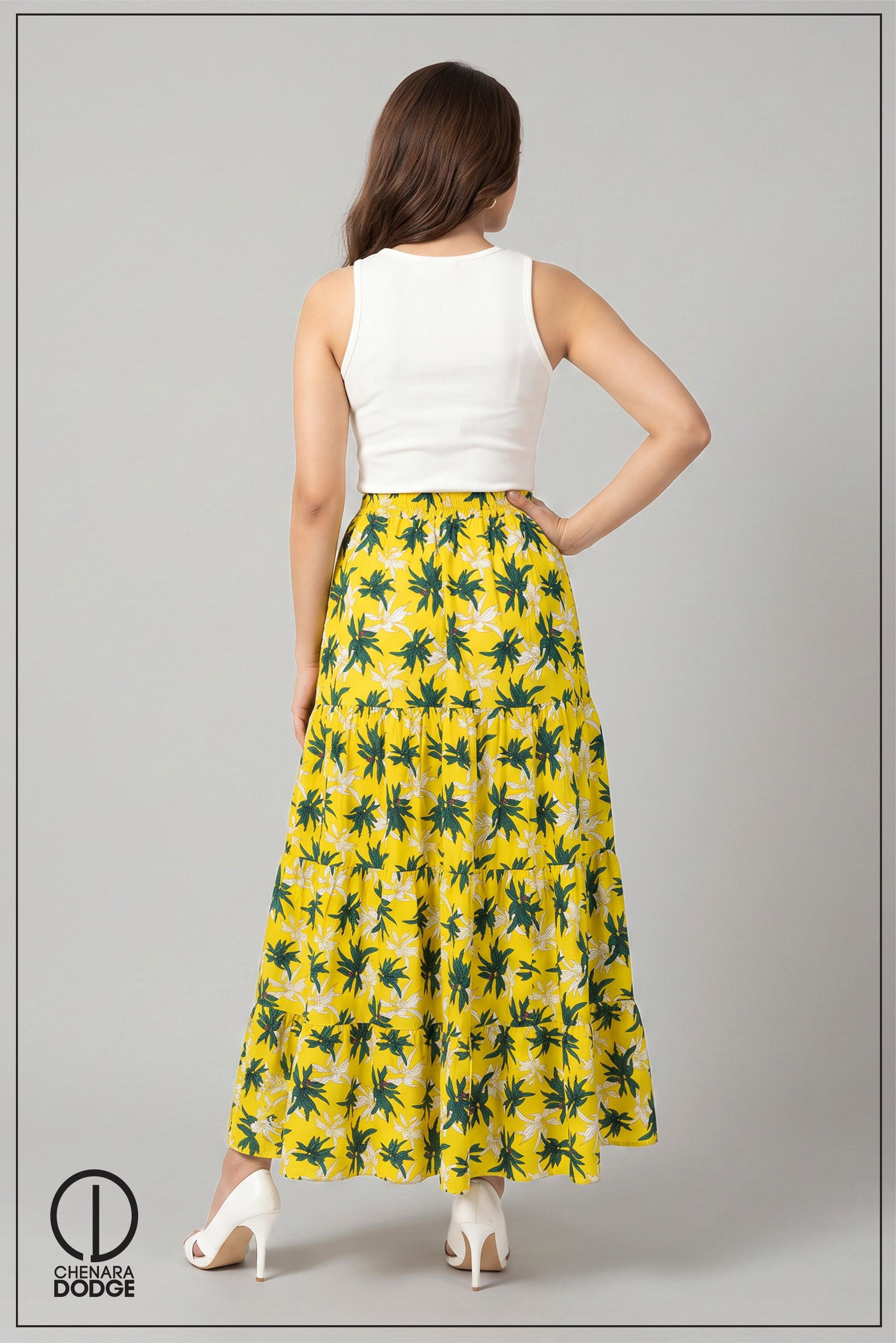 SIENNA TIERED MAXI SKIRT