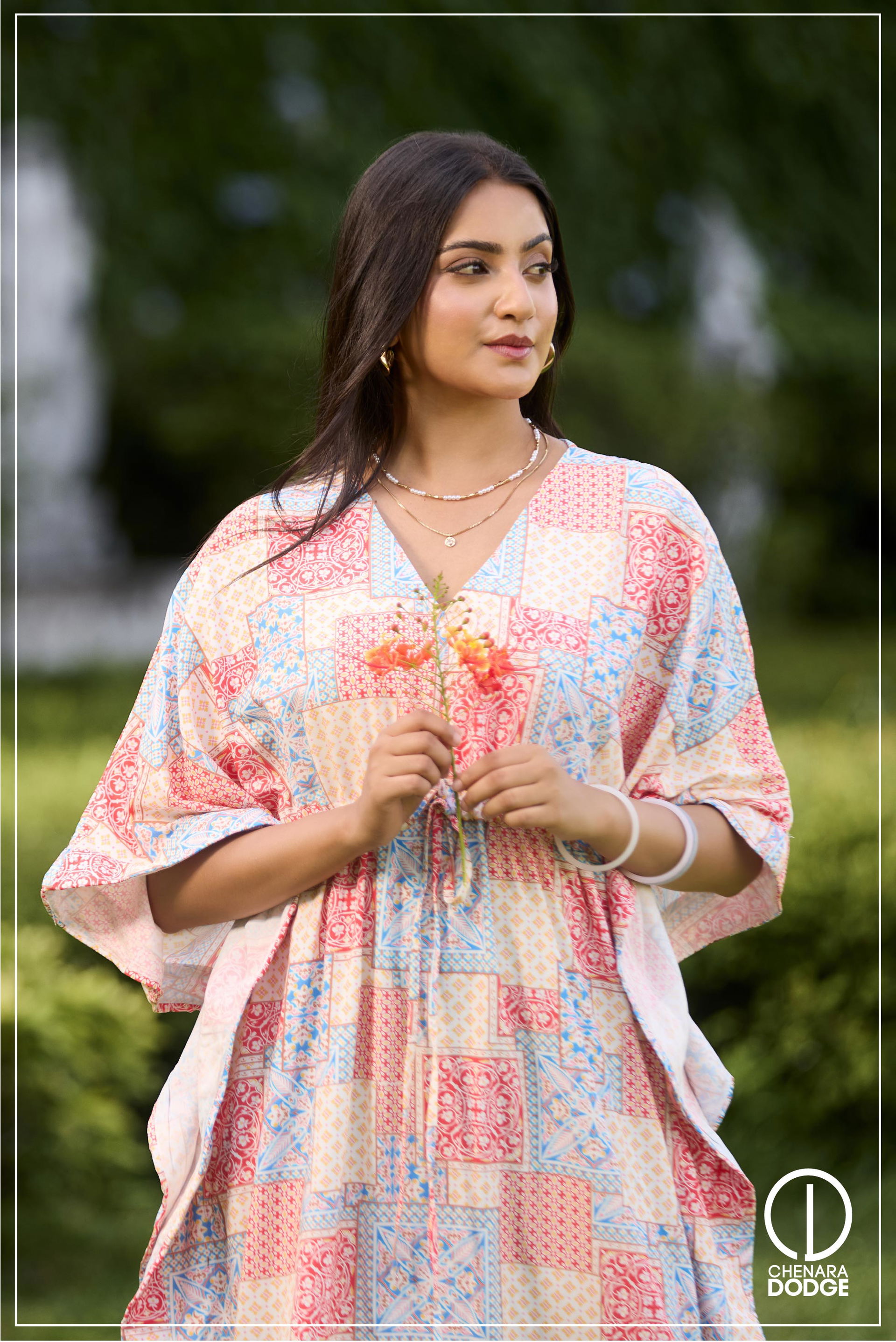 SIENNA V-NECK MAXI KAFTAN