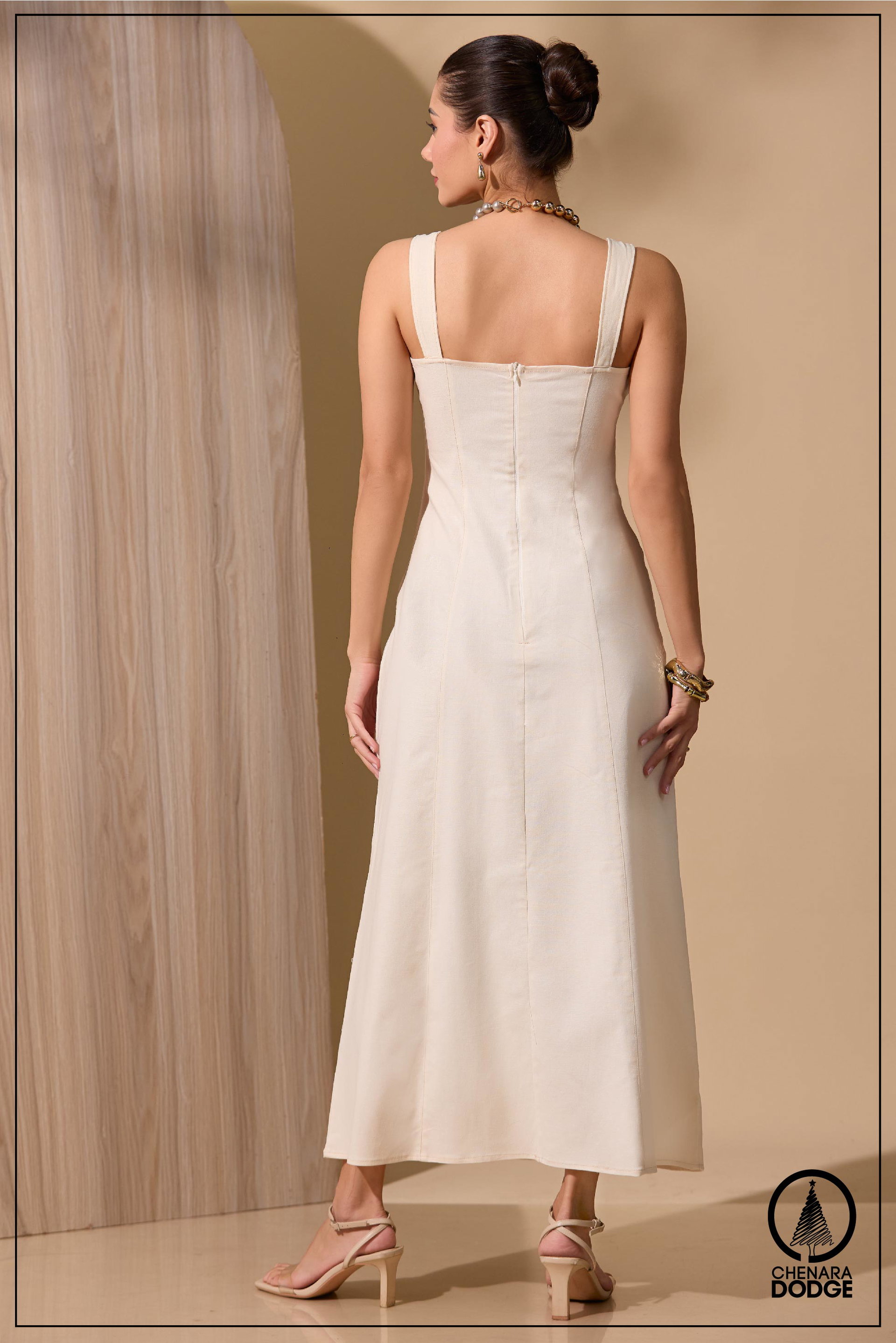 SKYE BUSTIER MIDI DRESS