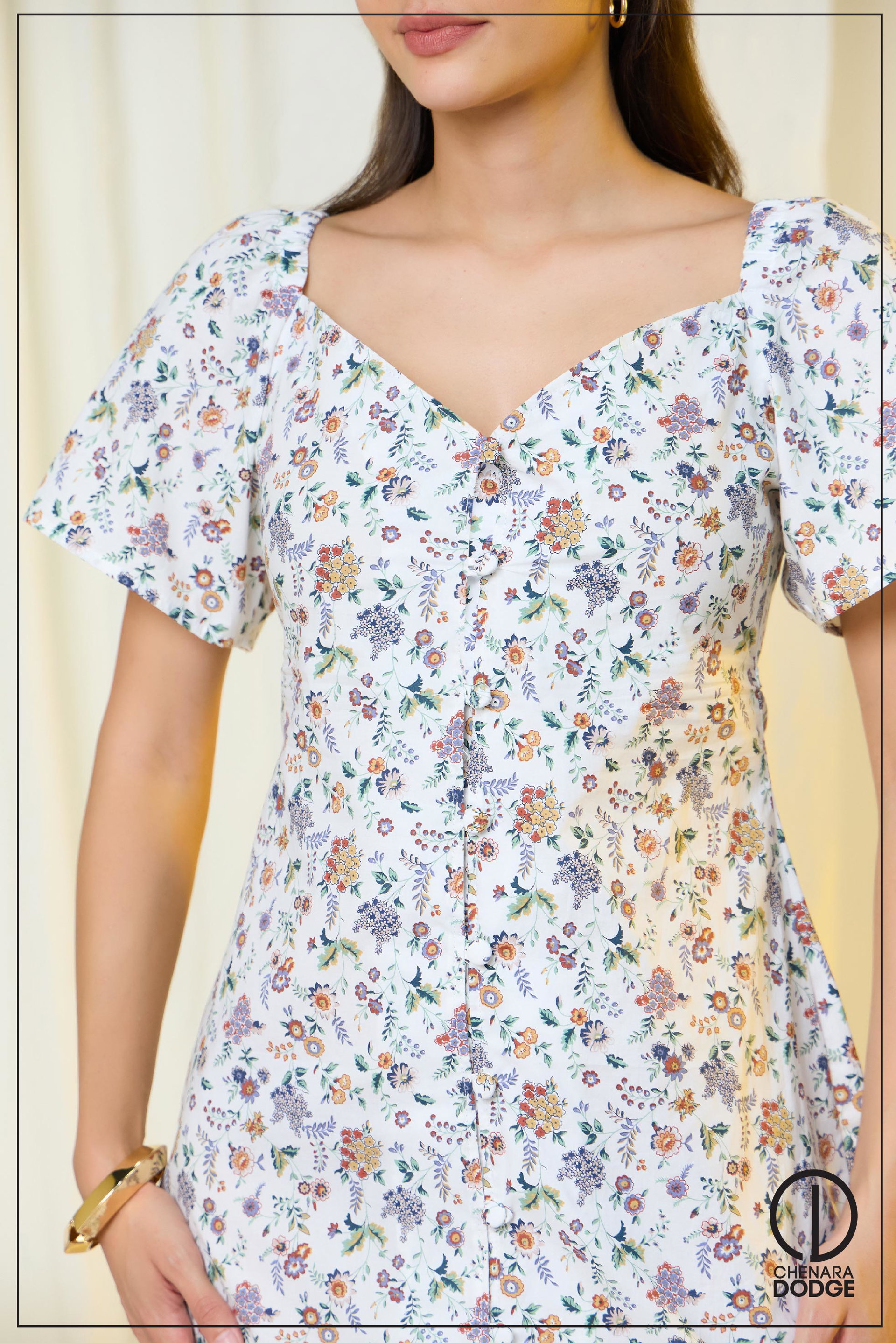 STASSIE NECKLINE MINI DRESS