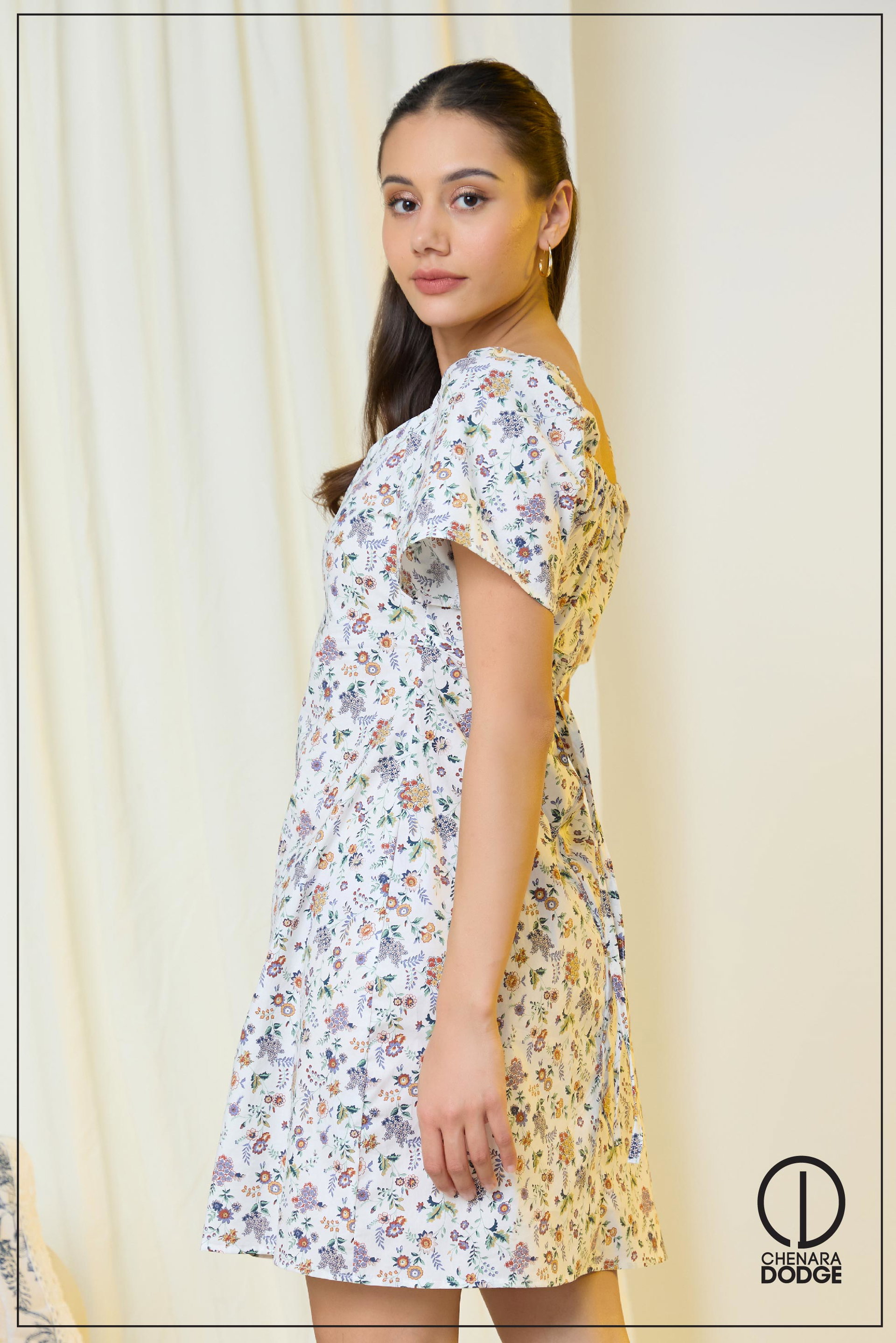 STASSIE NECKLINE MINI DRESS