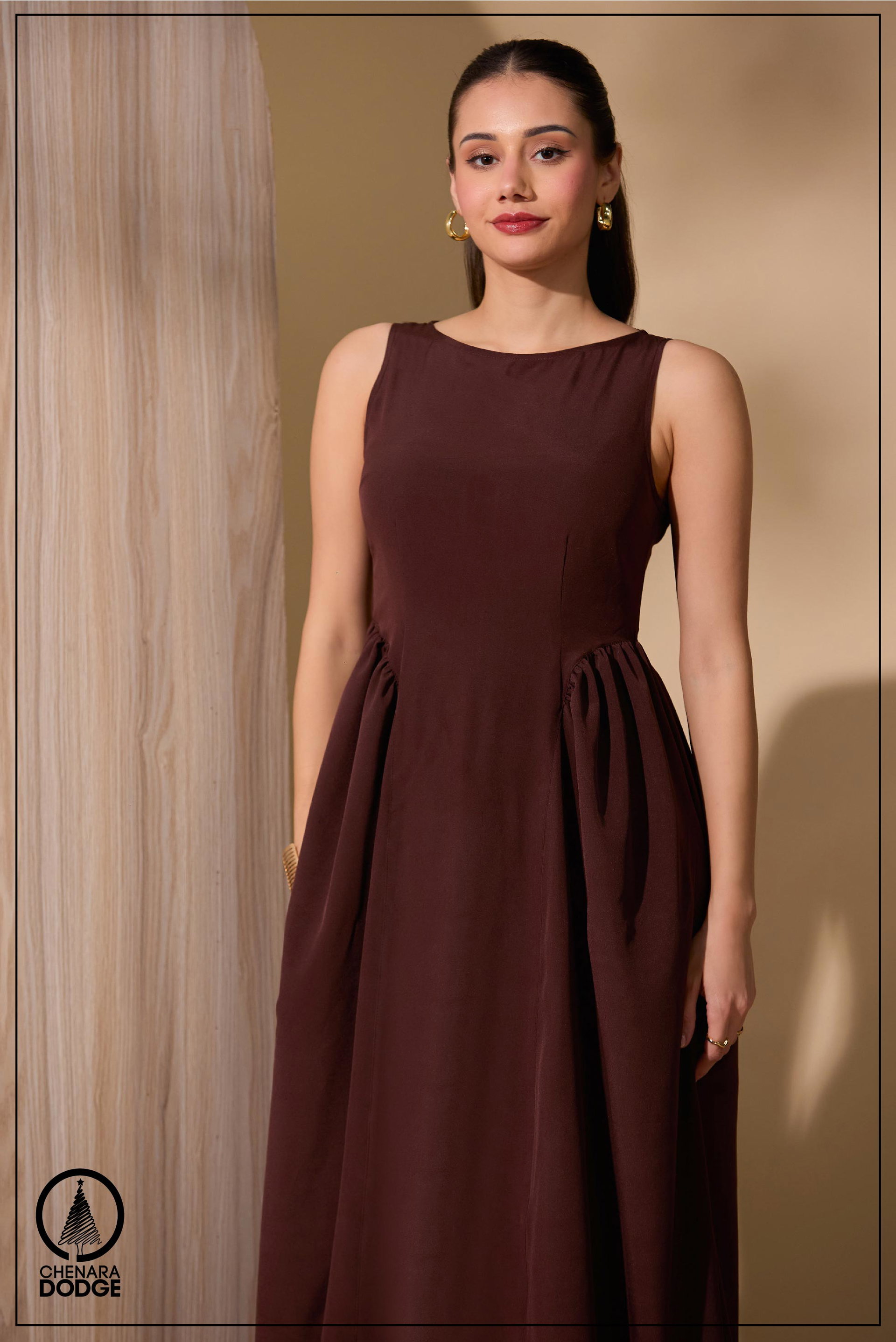 STEFANIE BOAT NECK MAXI