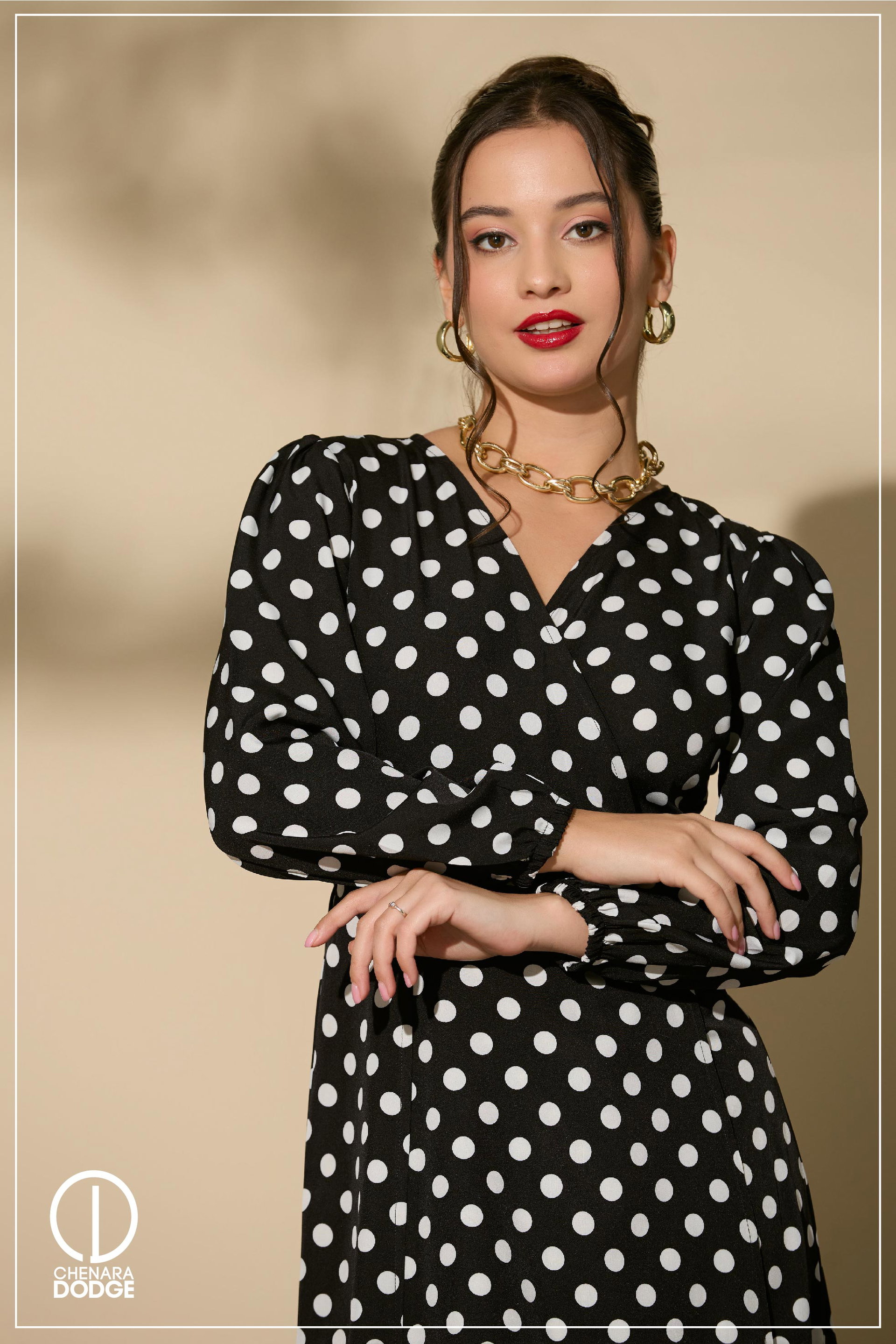 SUSAN WRAP MIDI DRESS