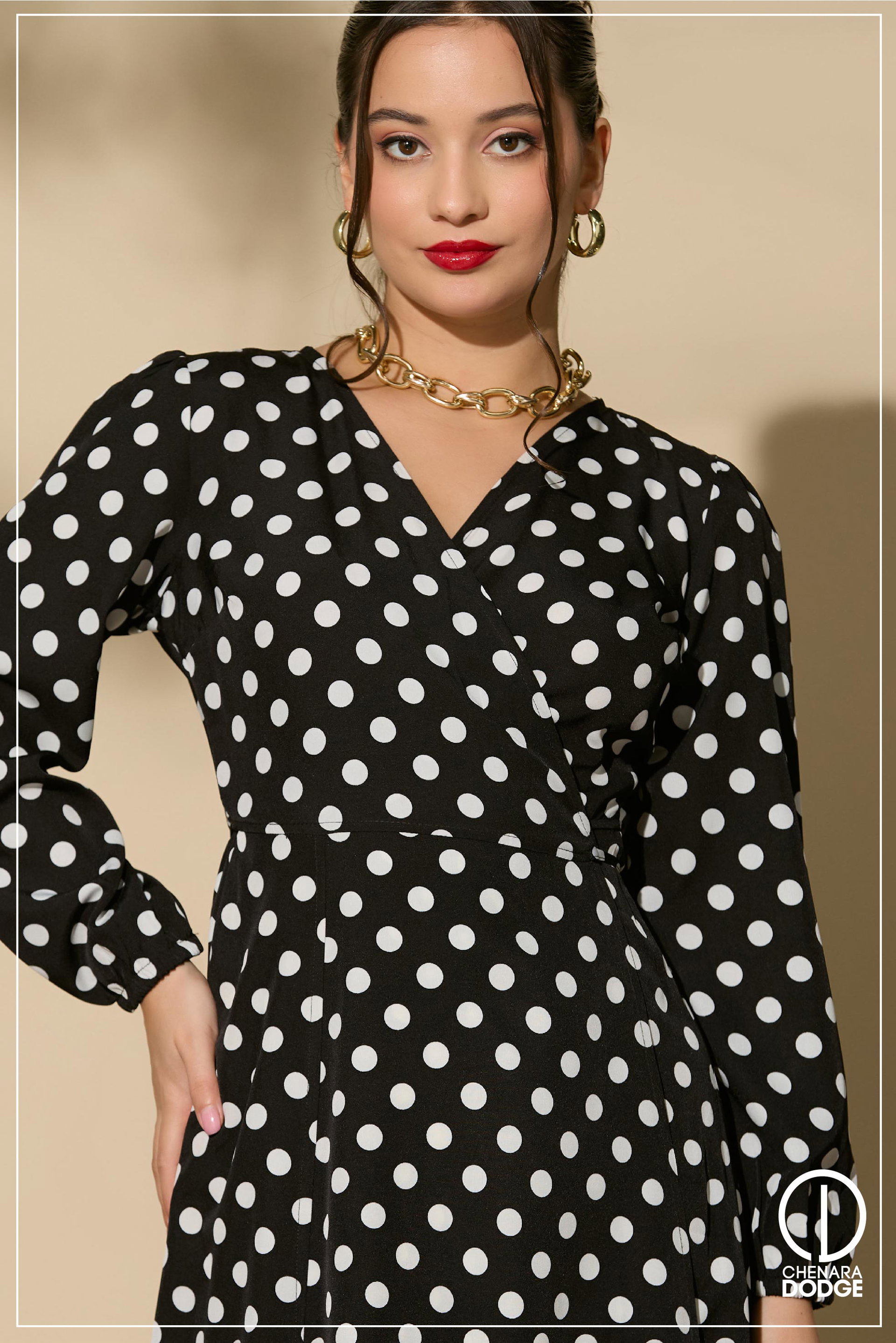 SUSAN WRAP MIDI DRESS