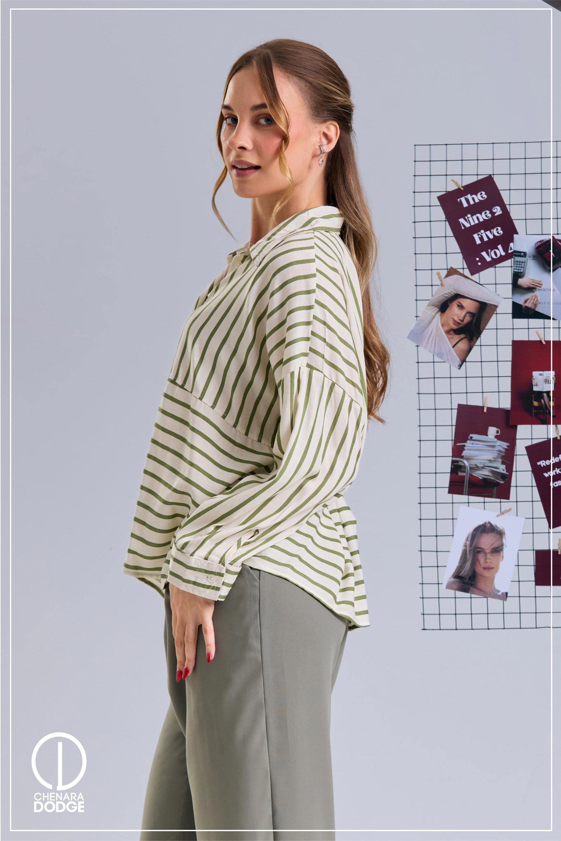 SUZIE STRIPED OVERSIZED SHIRT