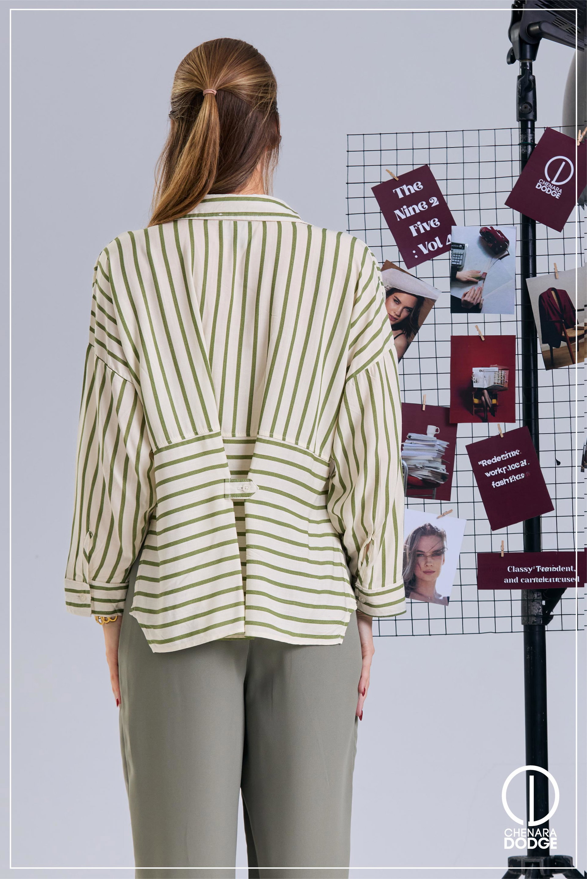 SUZIE STRIPED OVERSIZED SHIRT