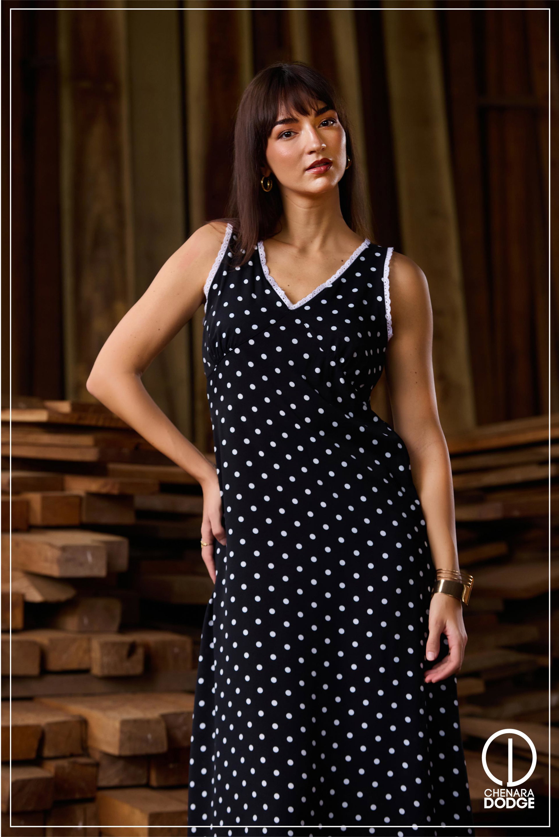 TABITHA V NECK MAXI DRESS