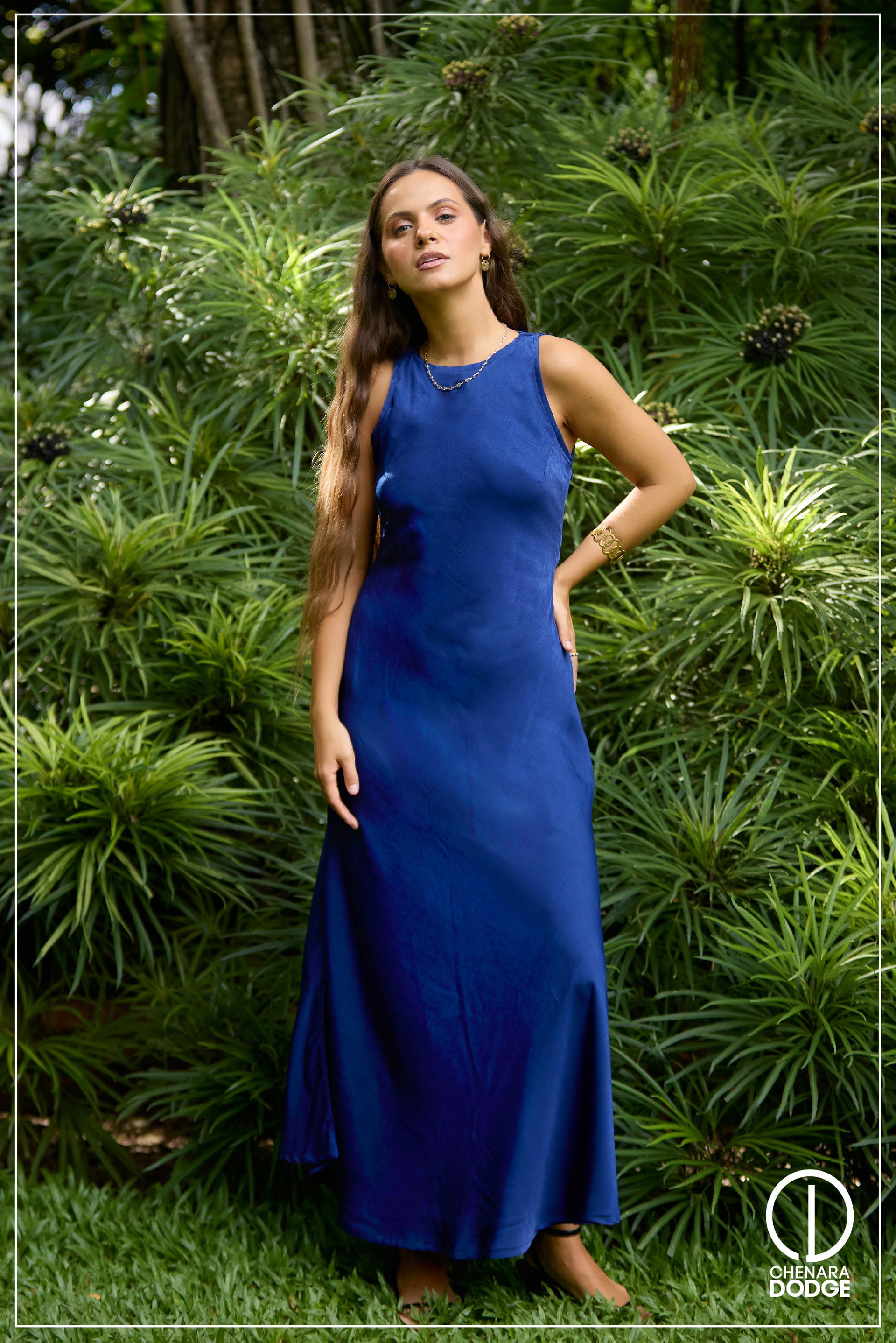 TALISHA ROUND NECK MAXI DRESS