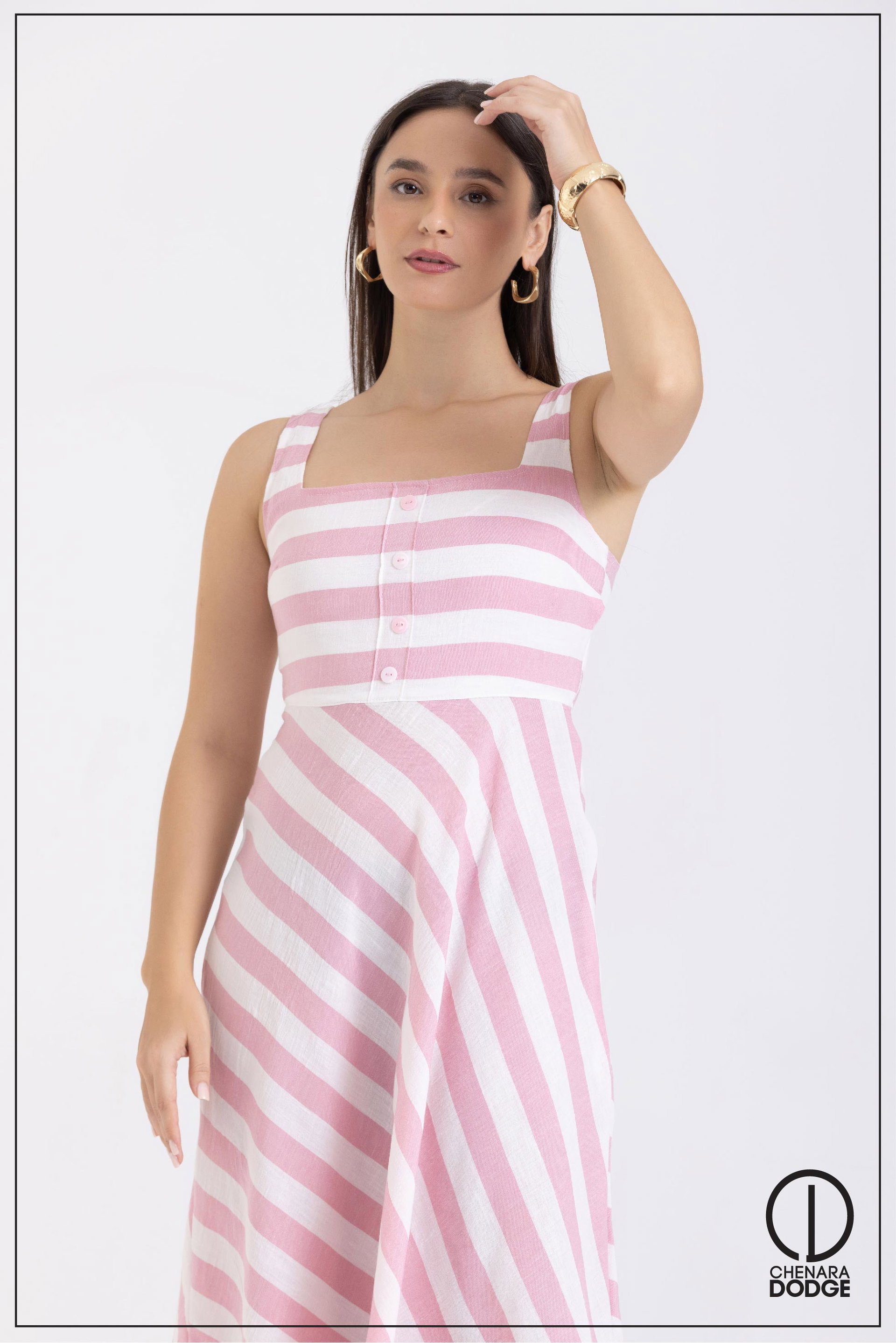 TANIYA SLEEVELESS MIDI DRESS