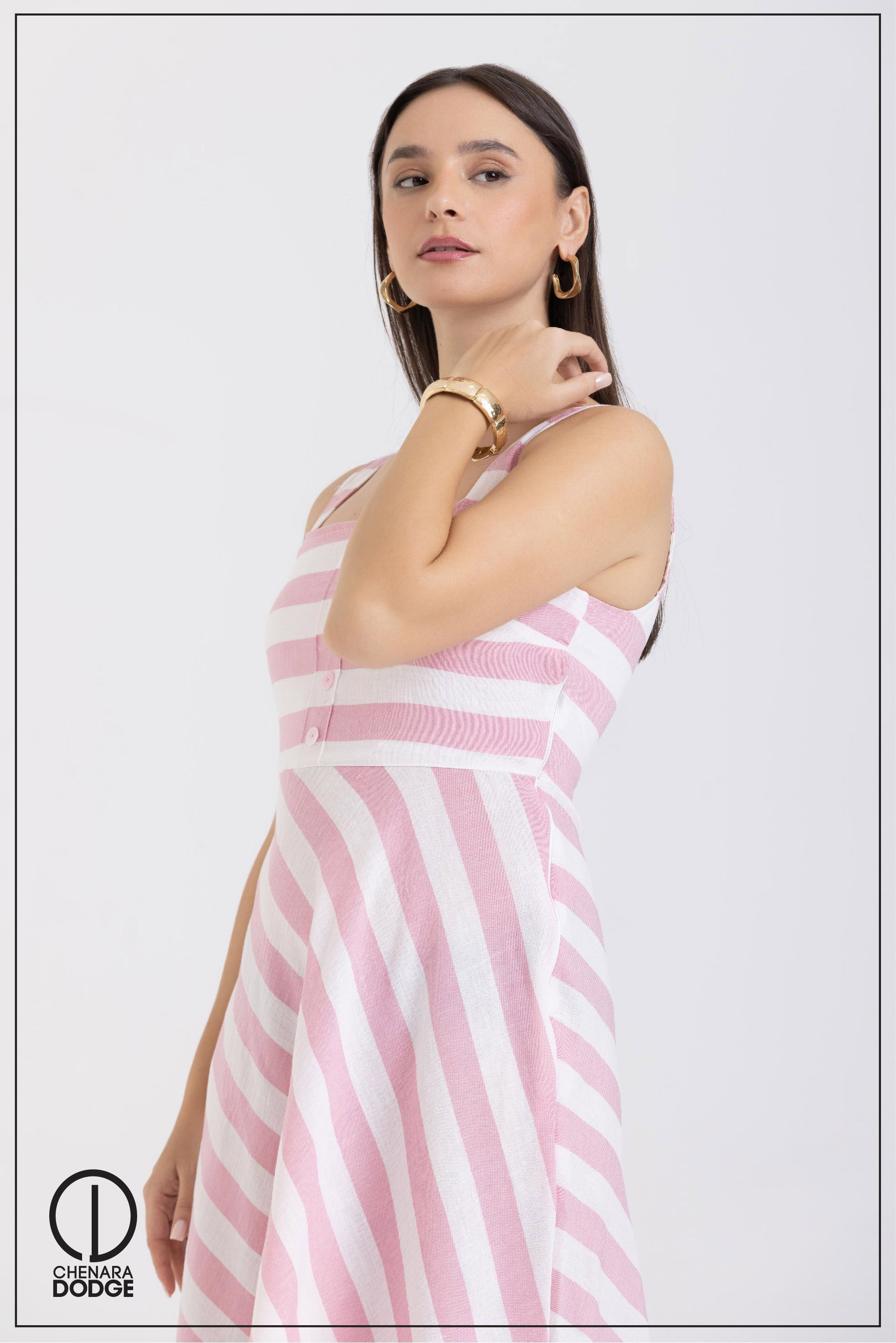 TANIYA SLEEVELESS MIDI DRESS