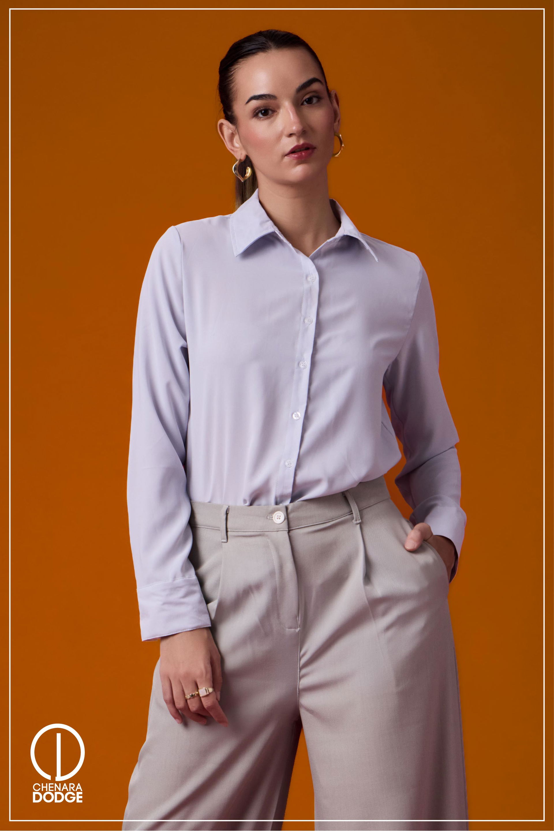TARA LONG SLEEVE BUTTON DOWN SHIRT 