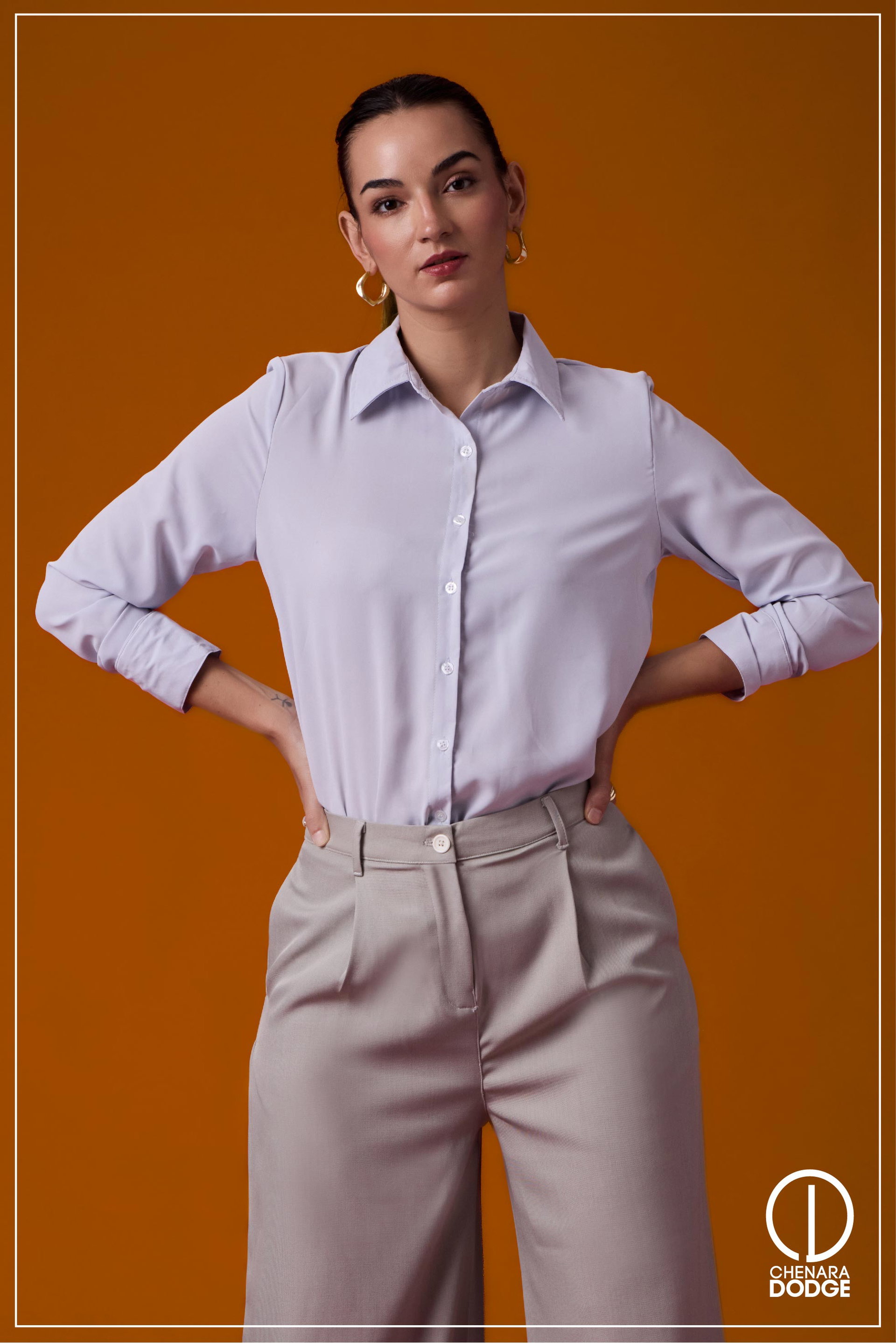 TARA LONG SLEEVE BUTTON DOWN SHIRT 