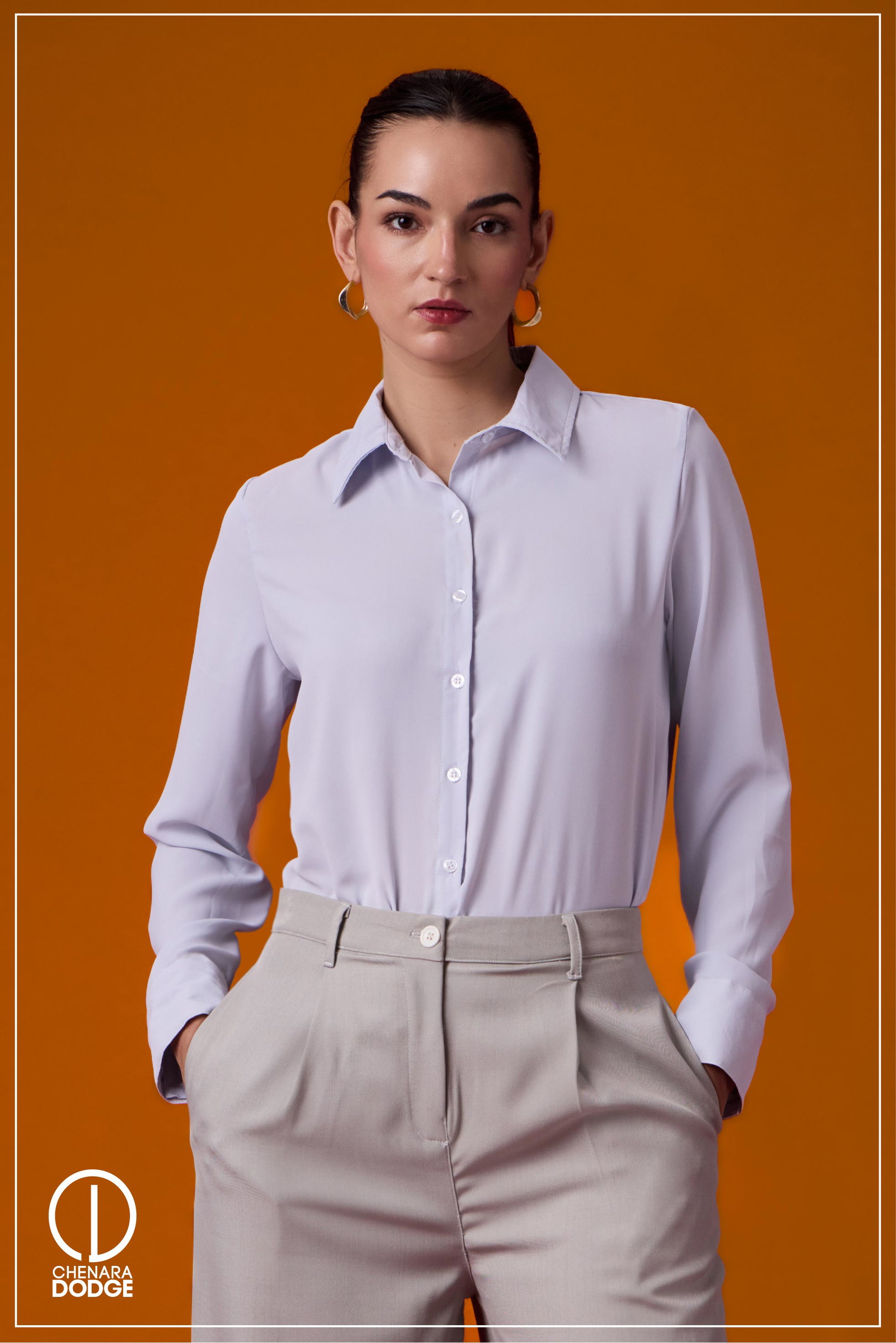 TARA LONG SLEEVE BUTTON DOWN SHIRT 