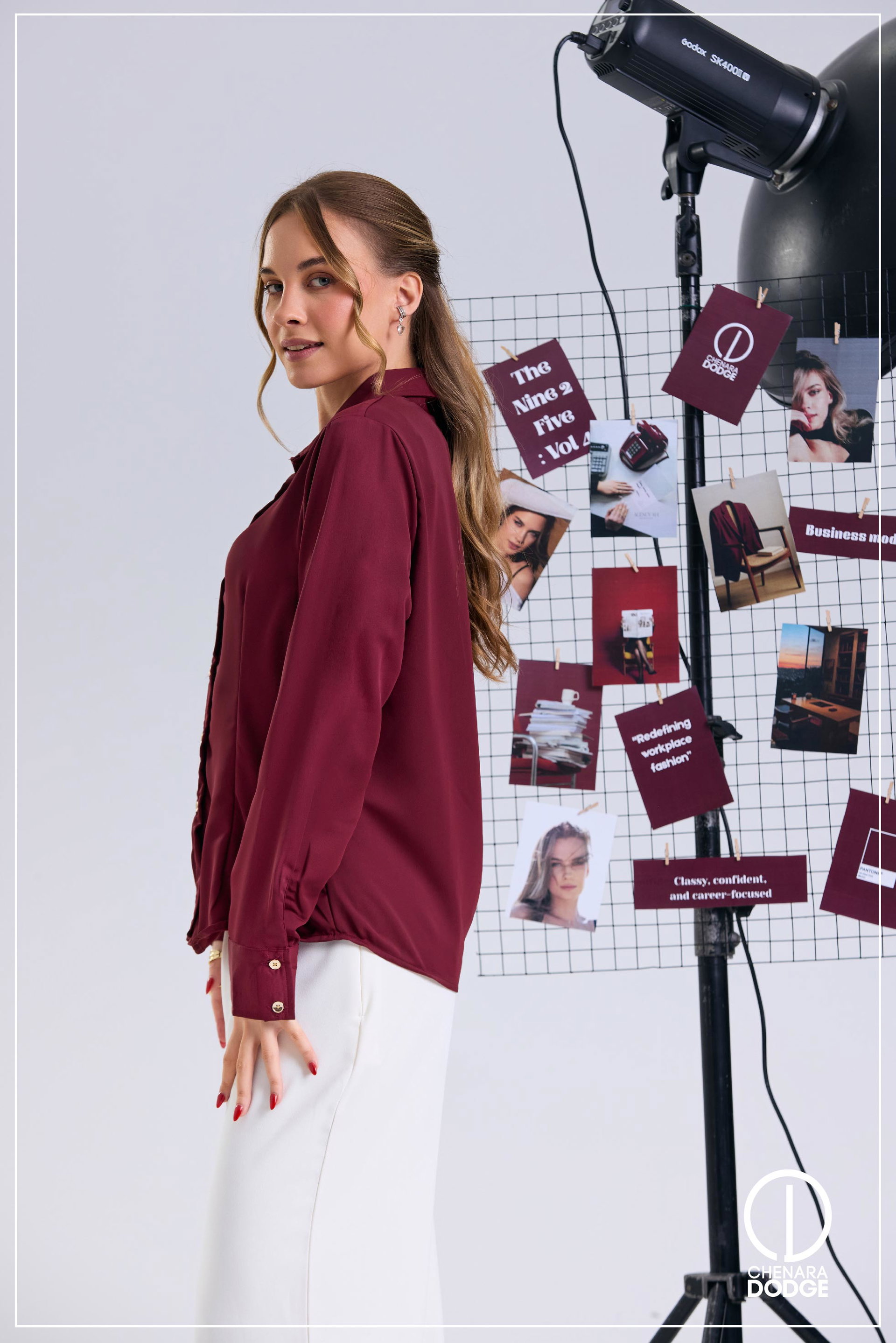 TARA LONG SLEEVE BUTTON DOWN SHIRT