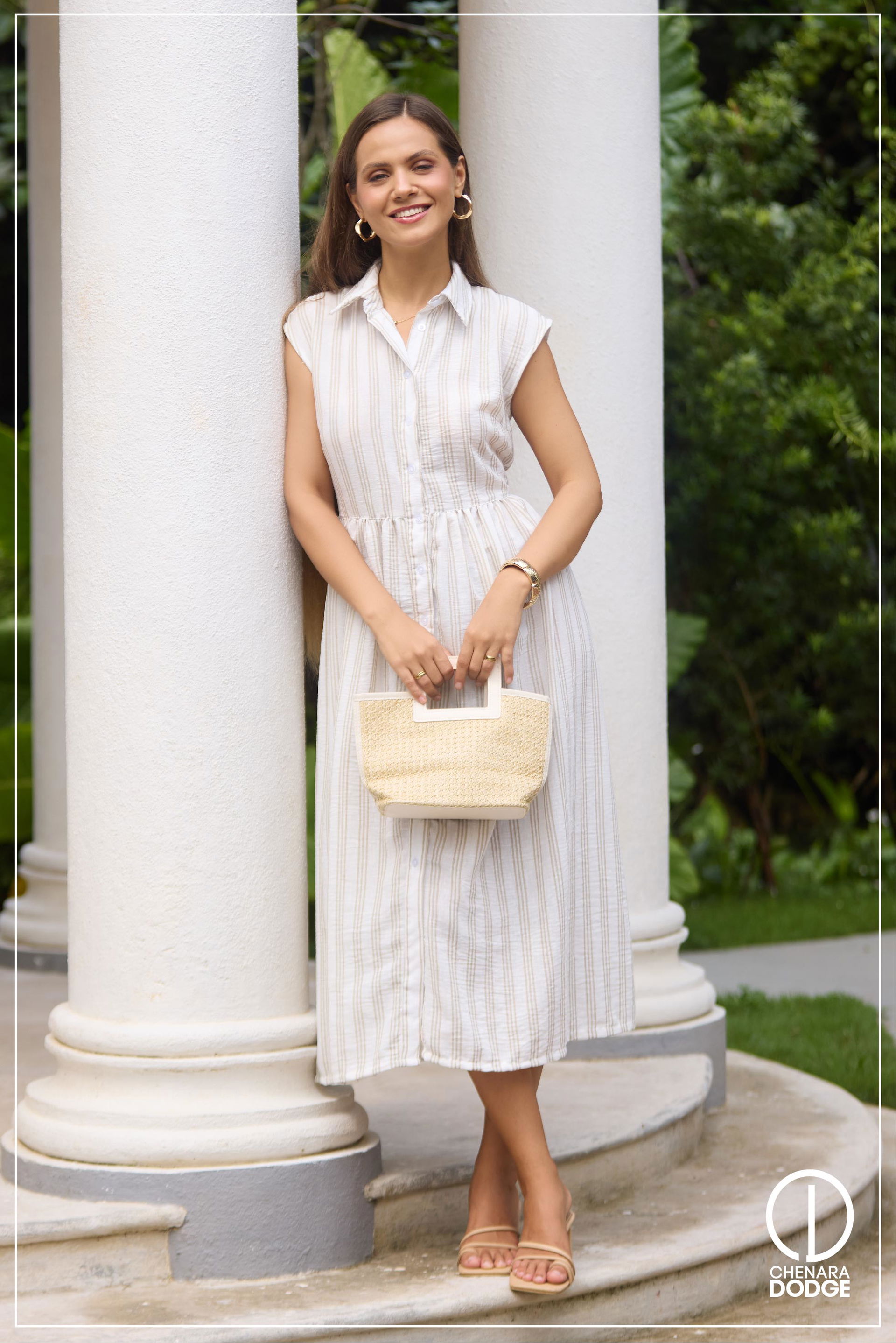TARA SLEEVELESS MIDI DRESS