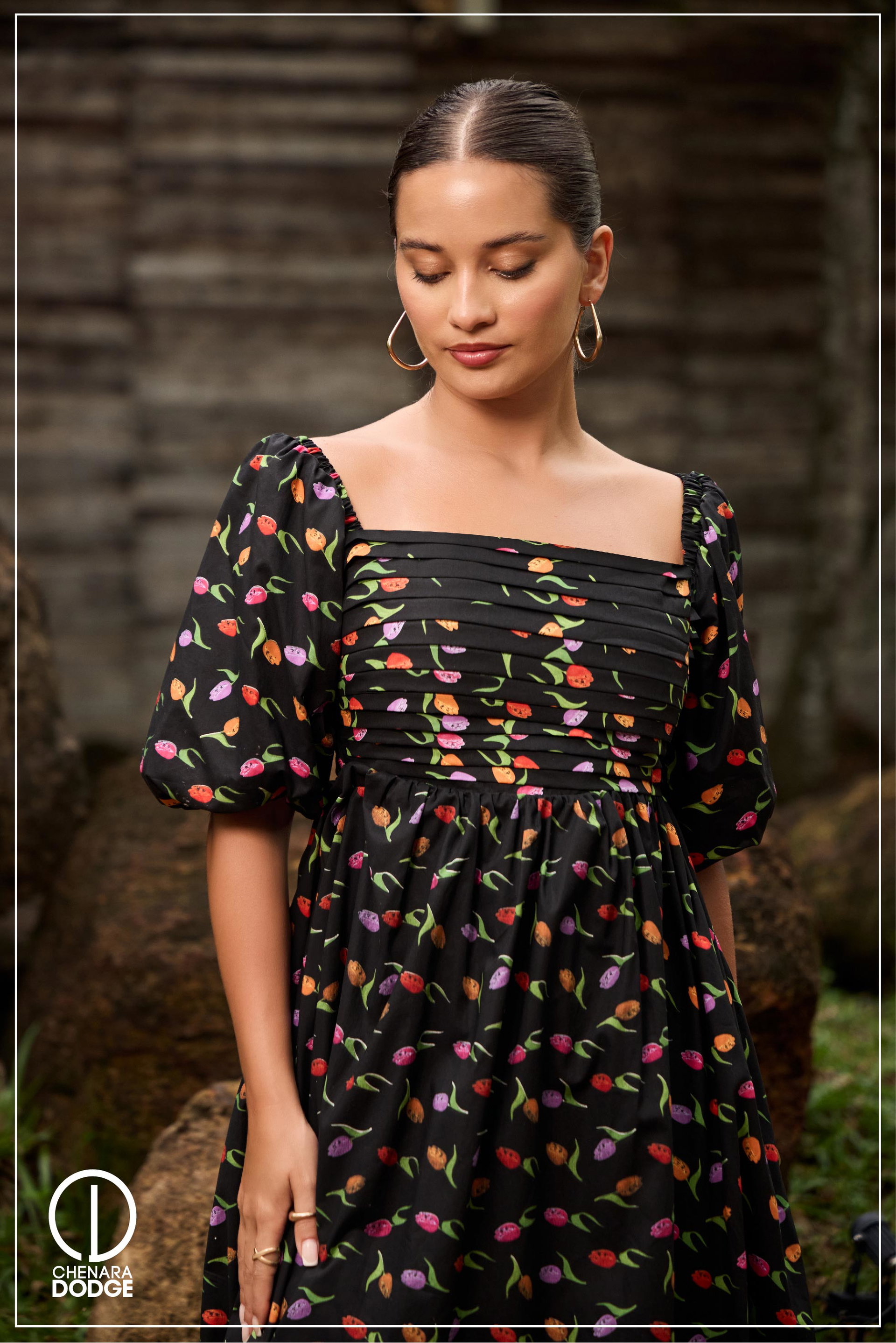 TATUM PLEATED MINI DRESS