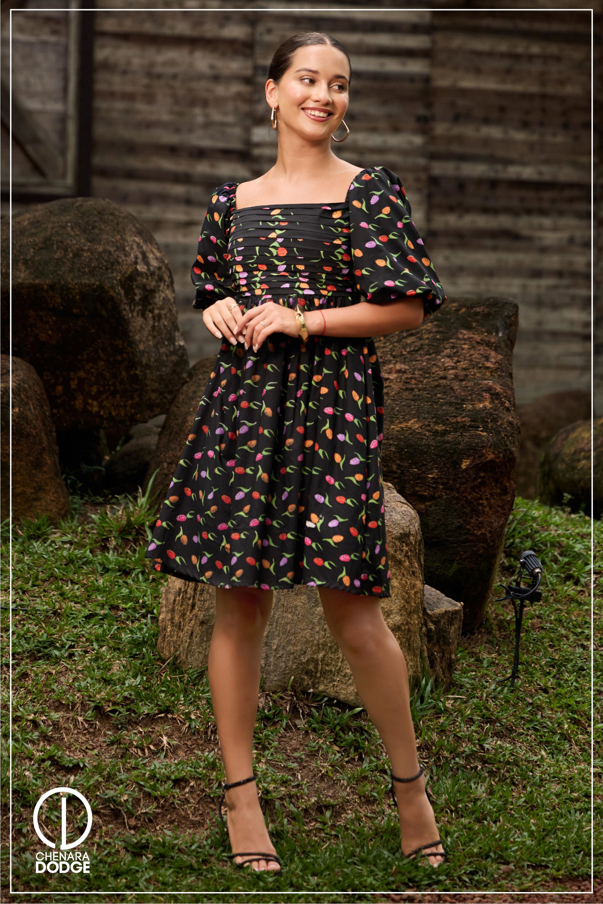 TATUM PLEATED MINI DRESS