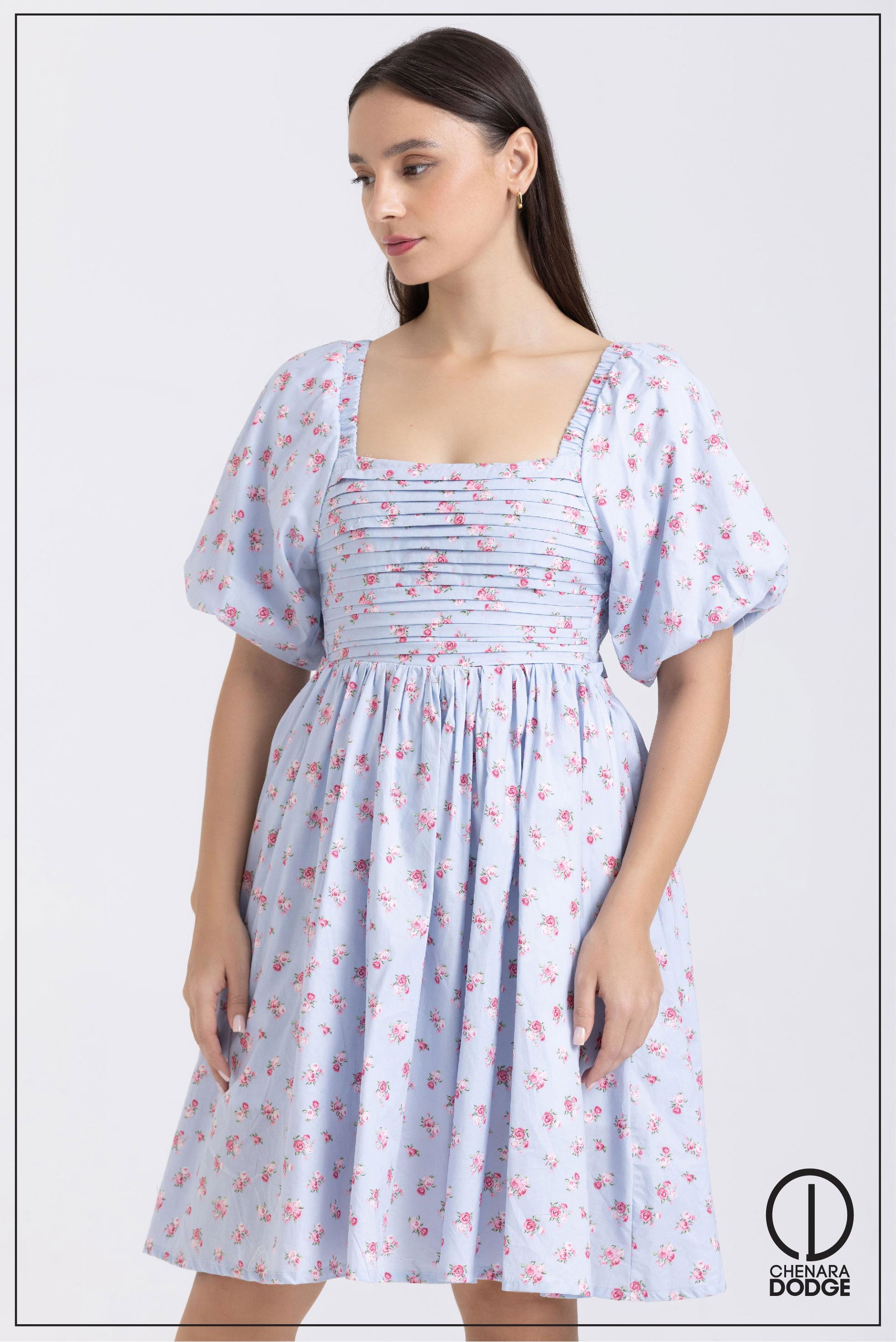 TATUM PLEATED MINI DRESS