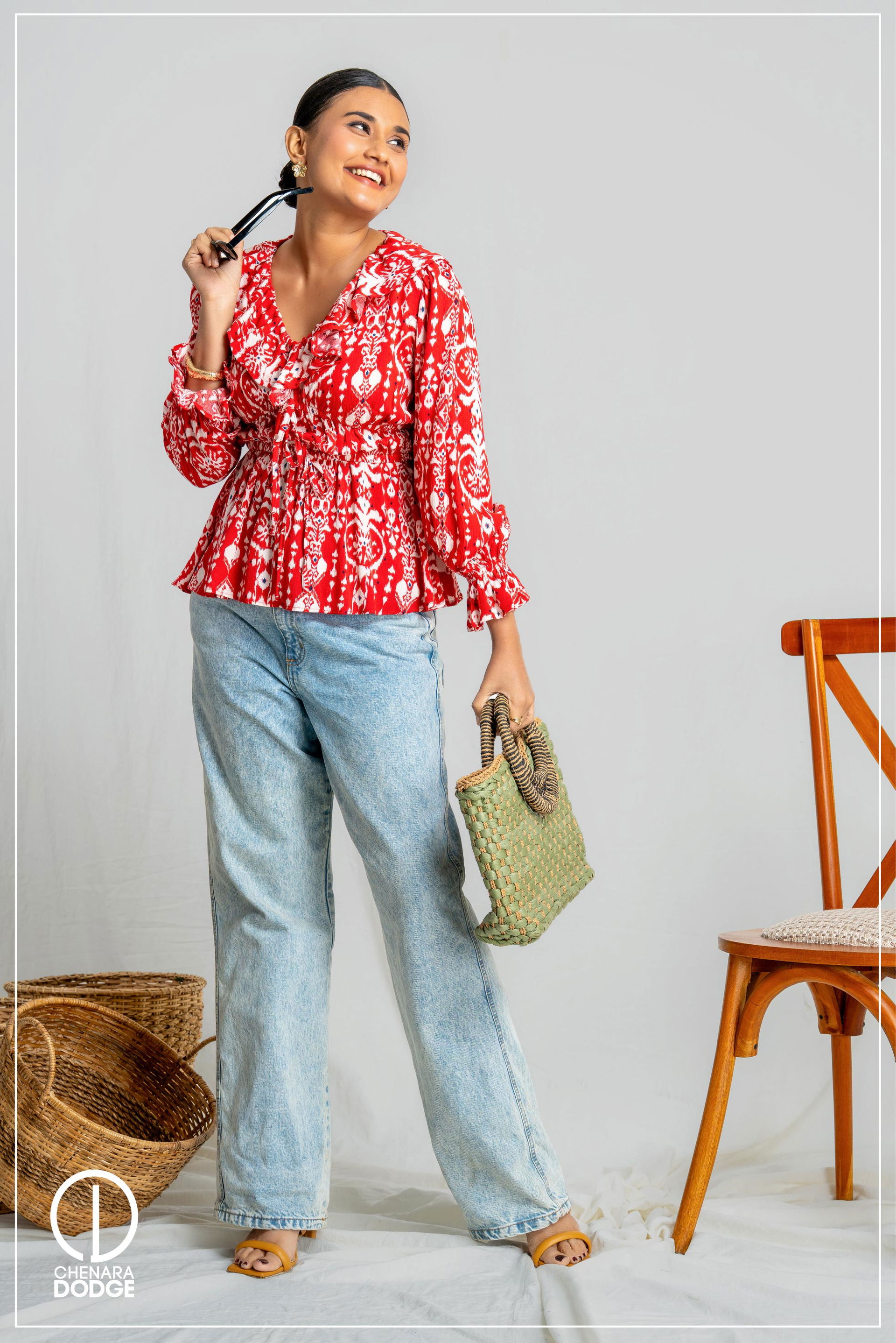 TEHARA LONG SLEEVE CASUAL TOP