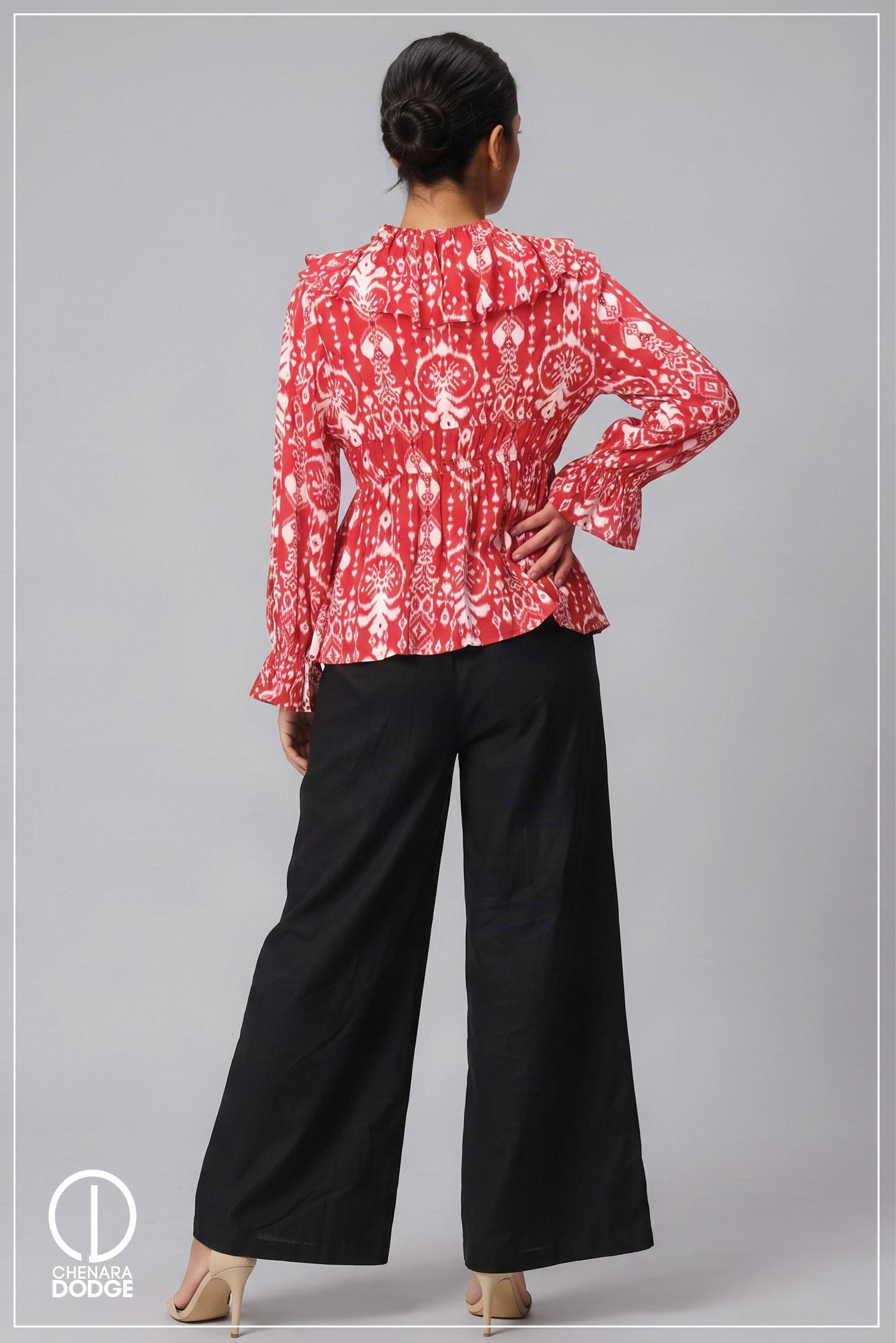 TEHARA LONG SLEEVE CASUAL TOP