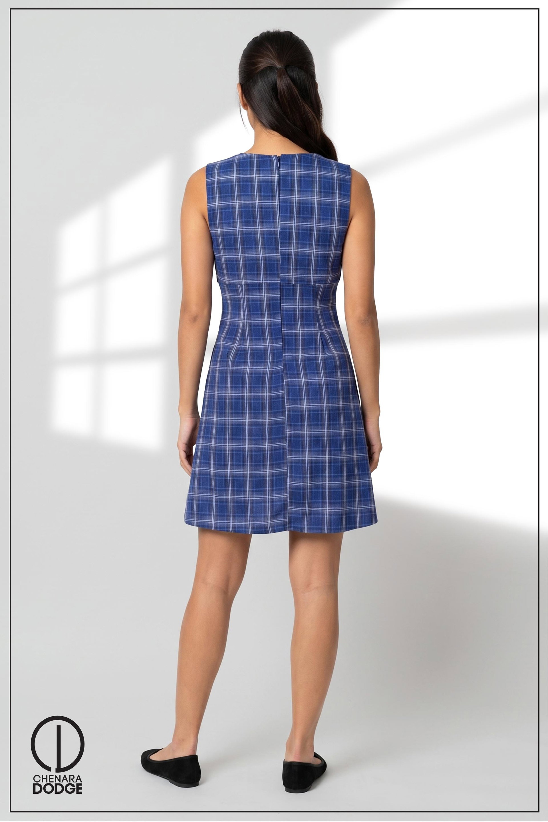 TESSI BOAT NECK MINI DRESS