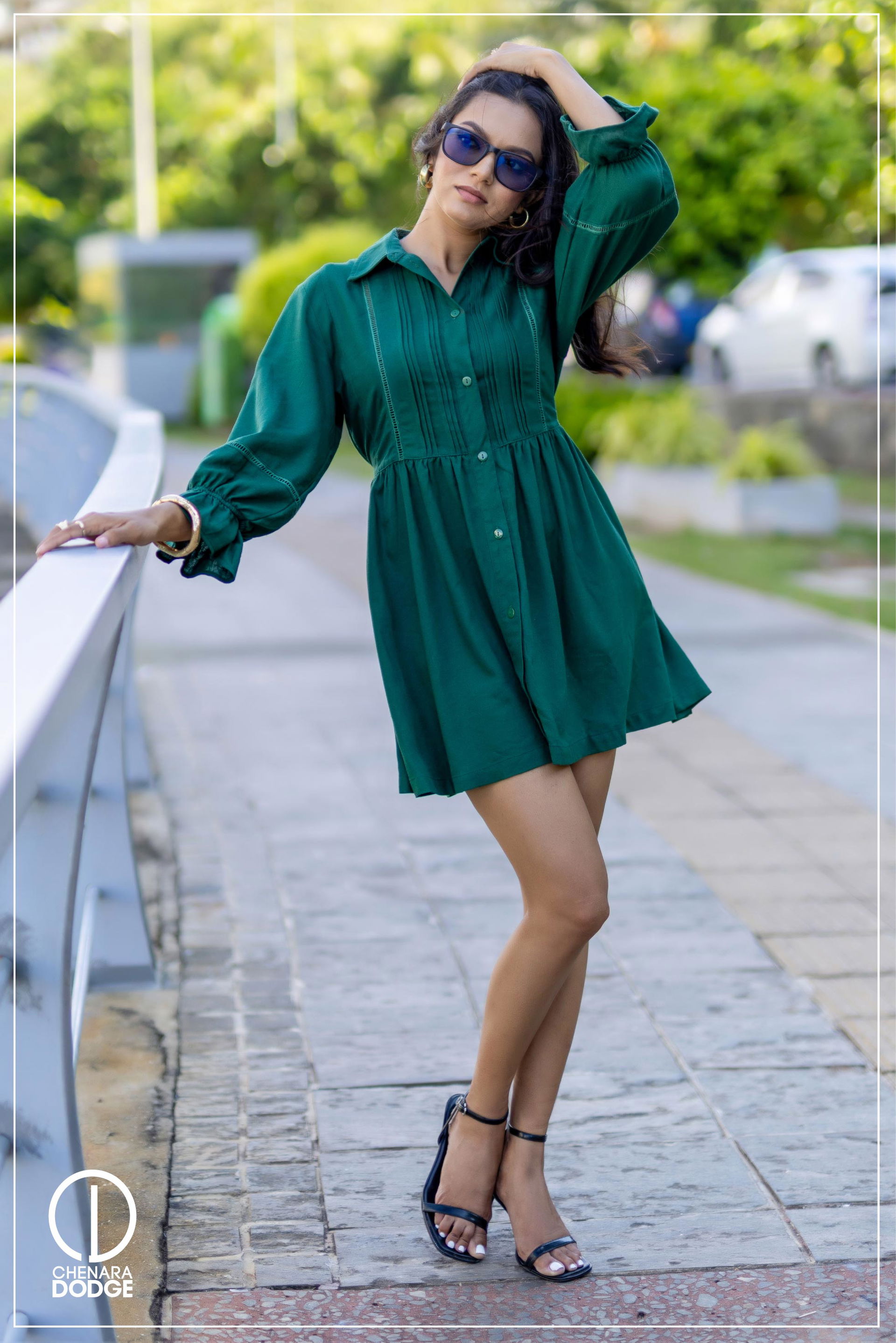 THERA PINTUCK SHIRT MINI DRESS