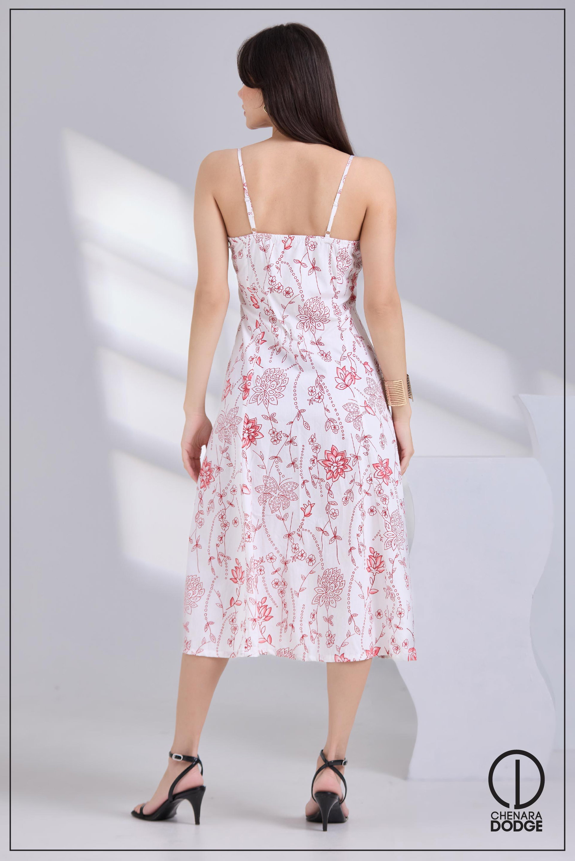 THERESA BUTTON DOWN MIDI DRESS
