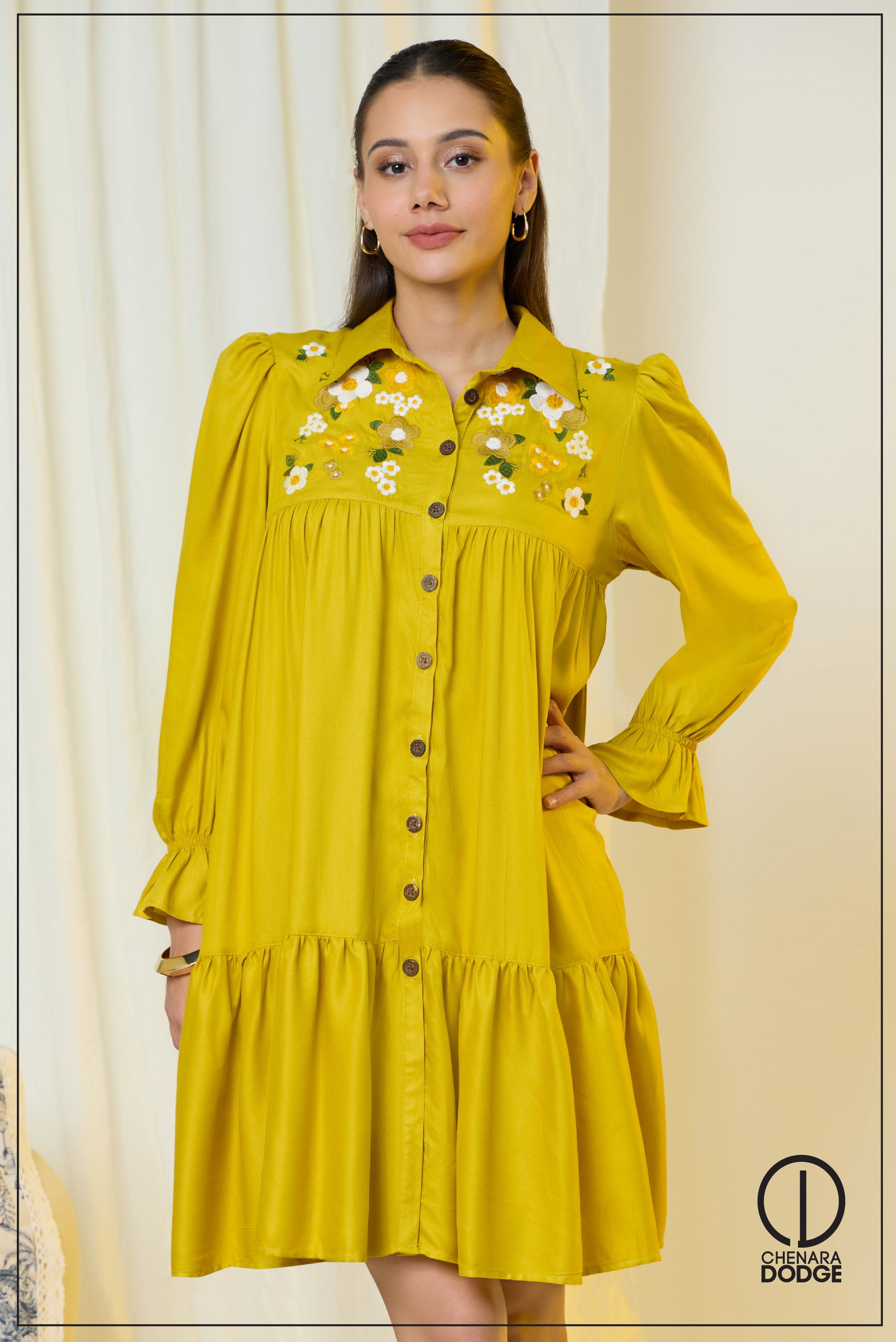 TIERED CASUAL MINI DRESS