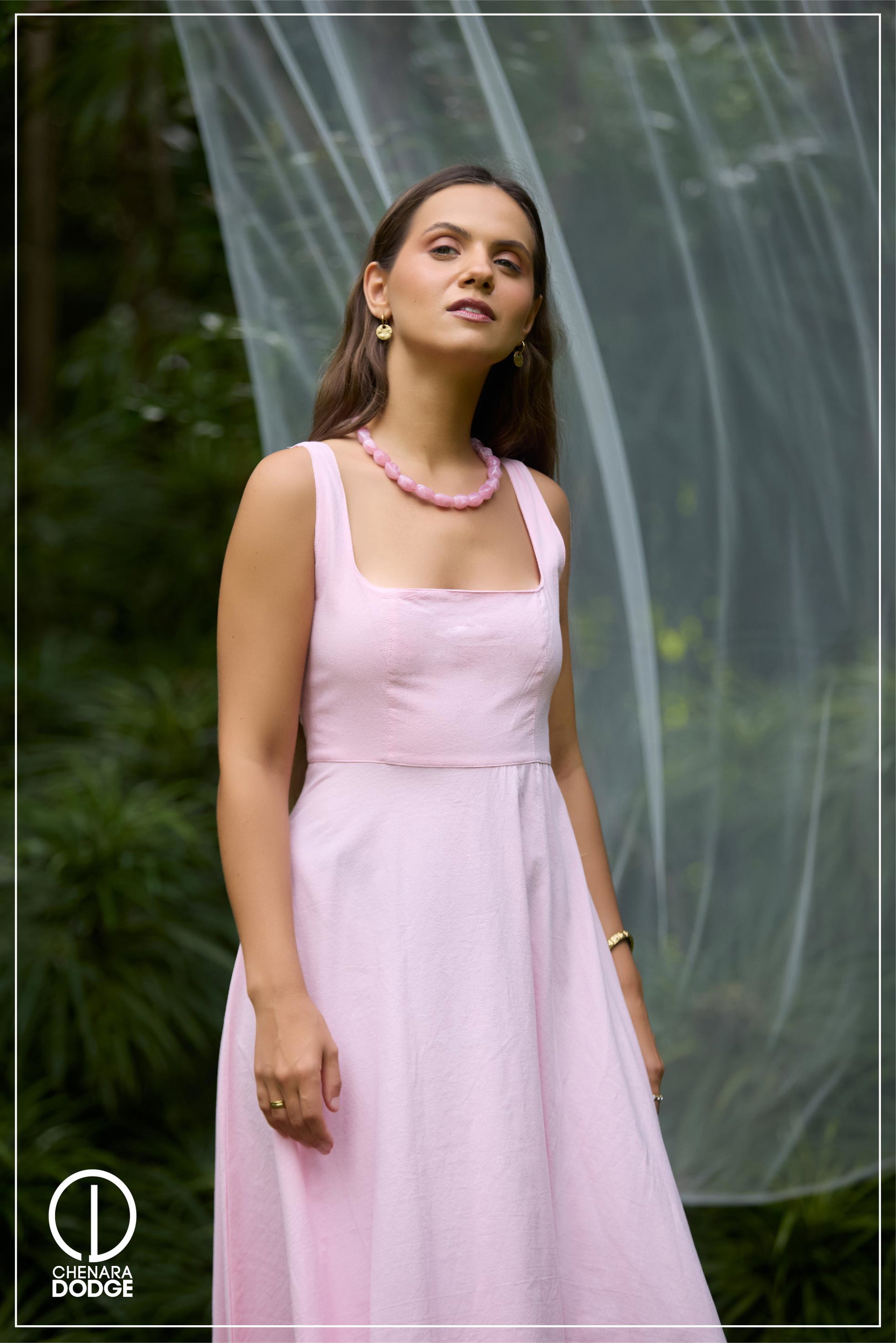 TIFFANY SQUARE NECK MAXI DRESS