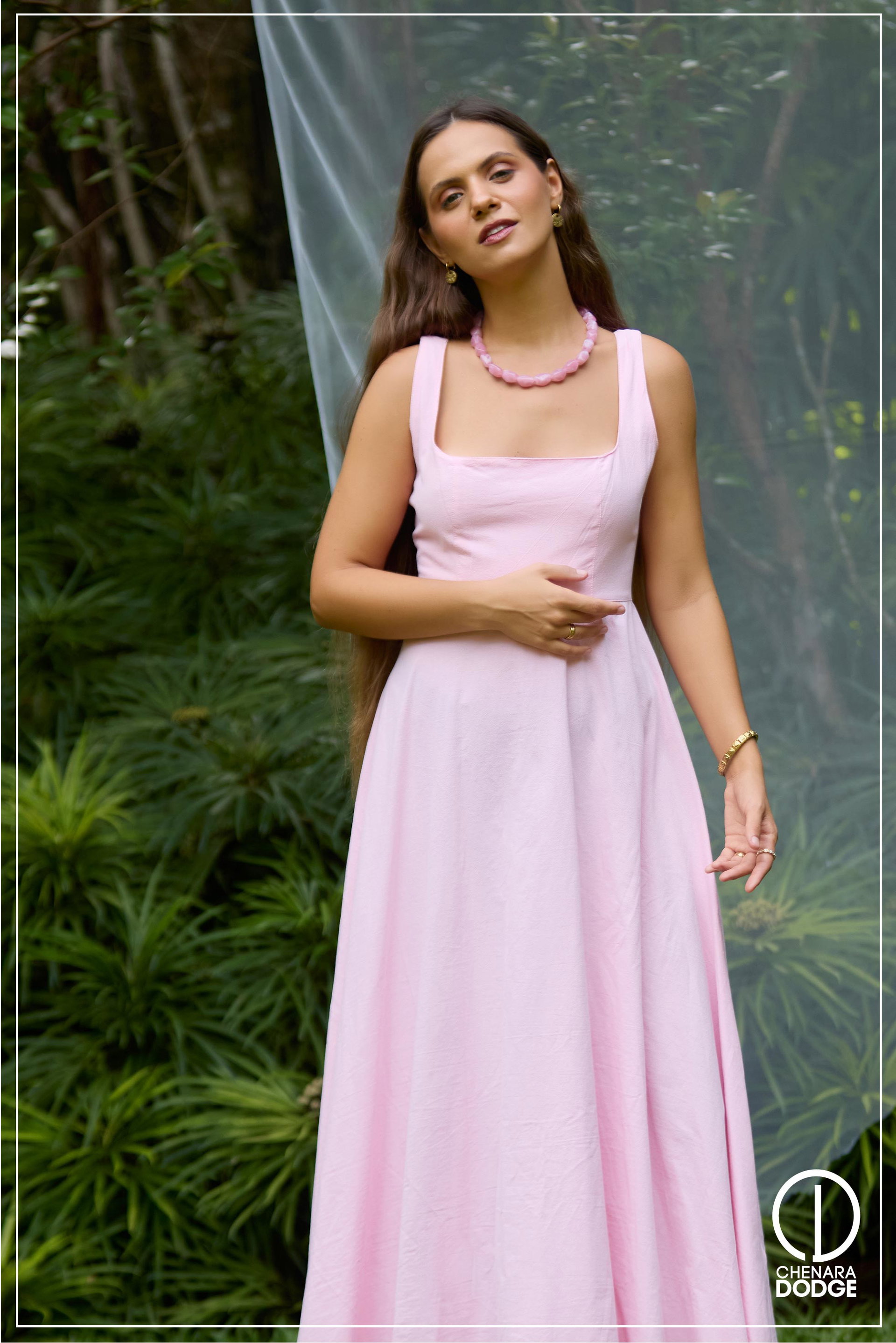TIFFANY SQUARE NECK MAXI DRESS