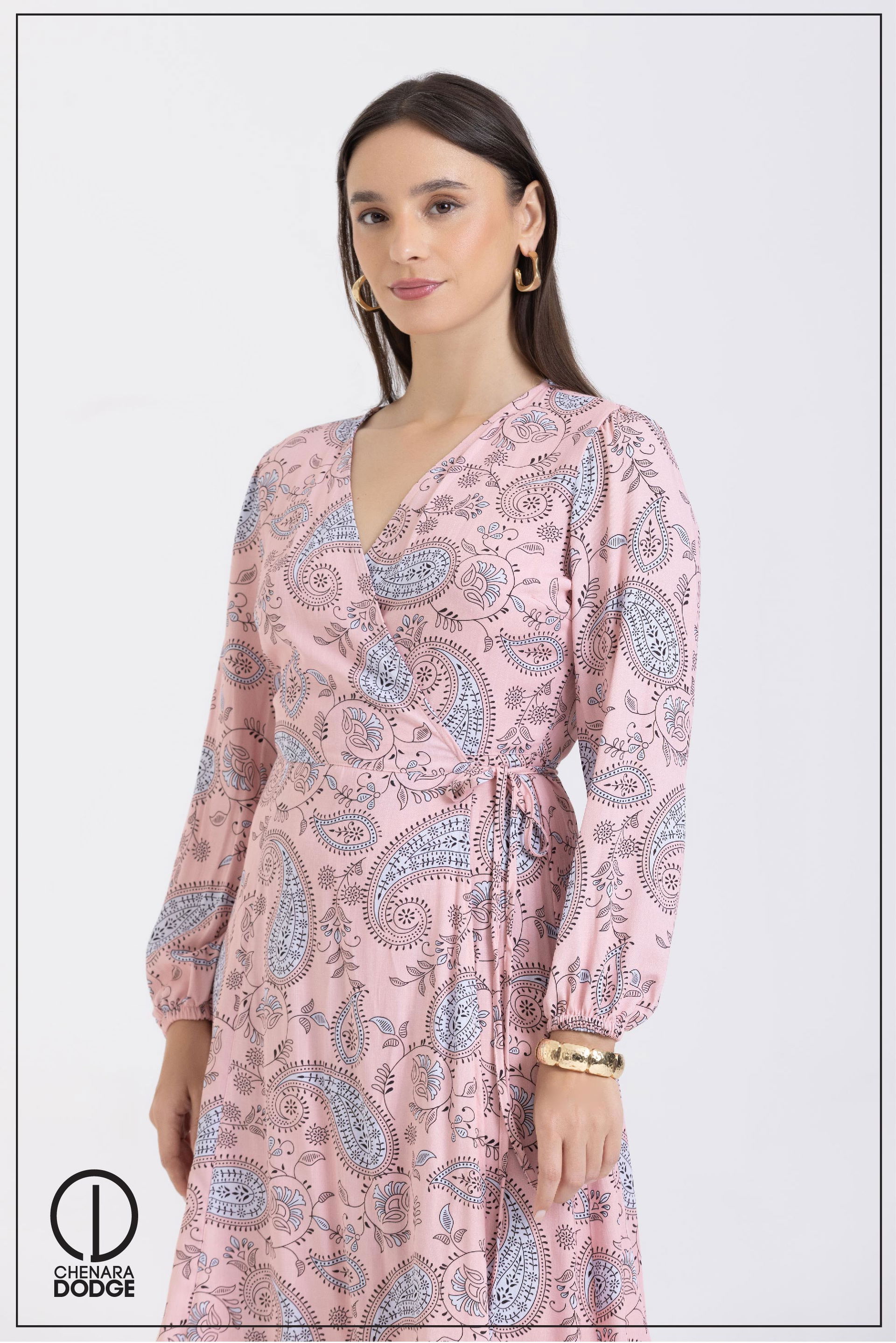 TIFFANY  WRAP MIDI DESS