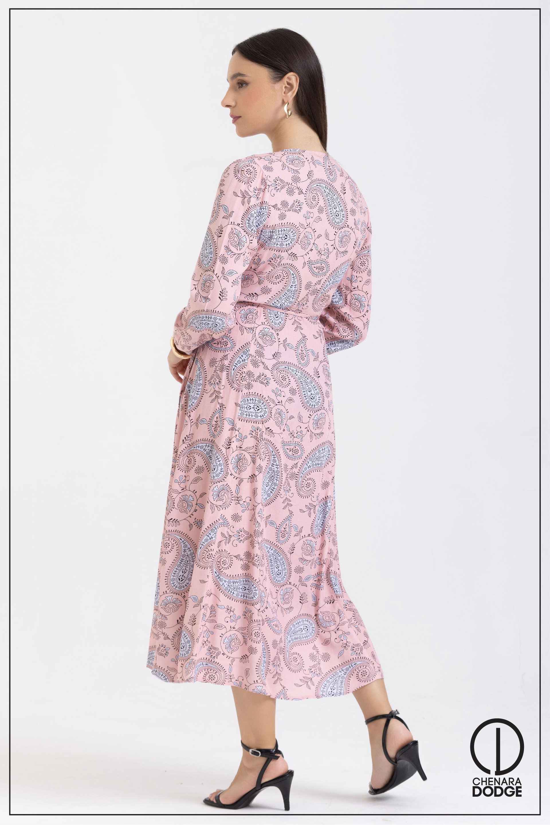 TIFFANY  WRAP MIDI DESS