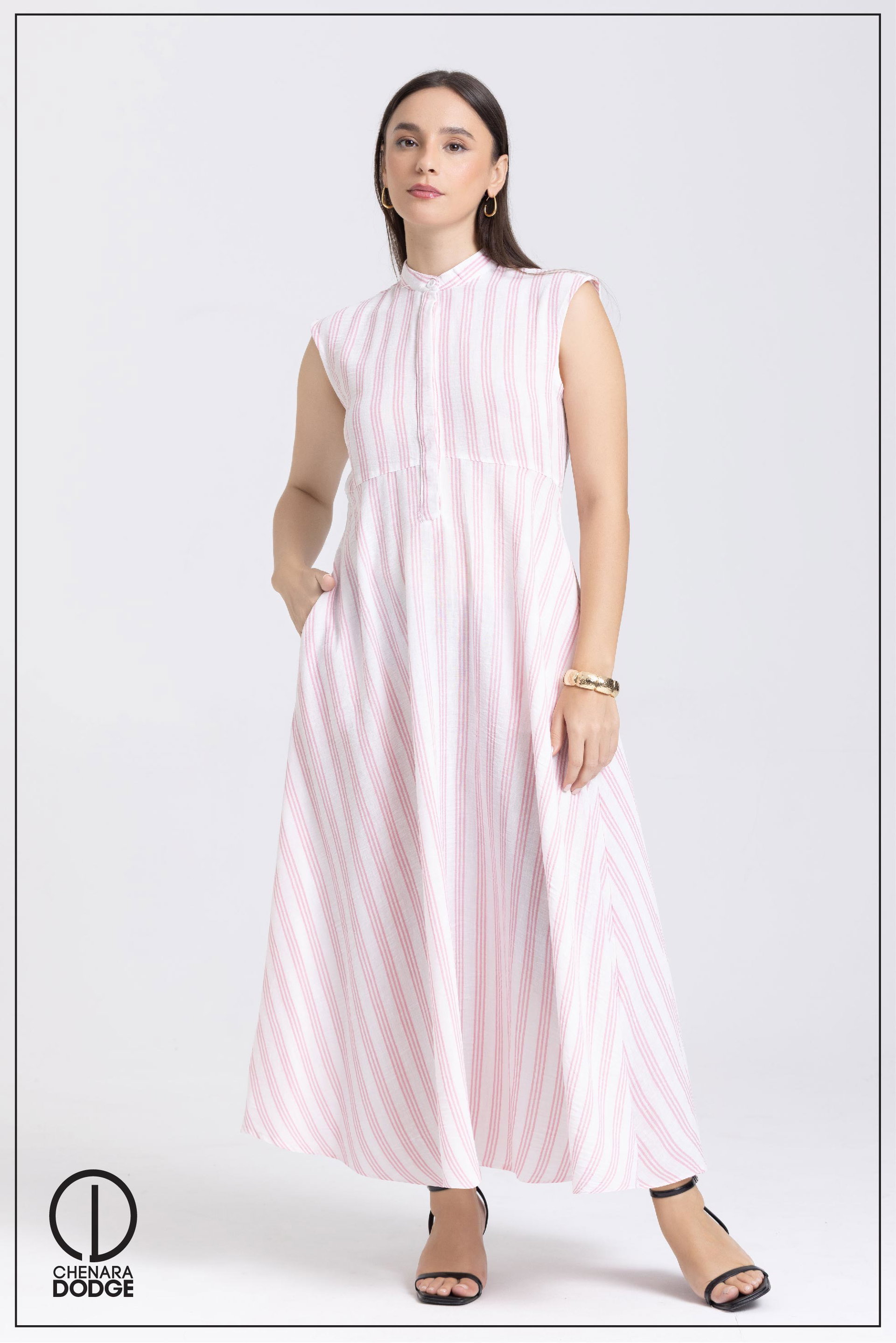 VALERIE HIGH NECK MIDI DRESS