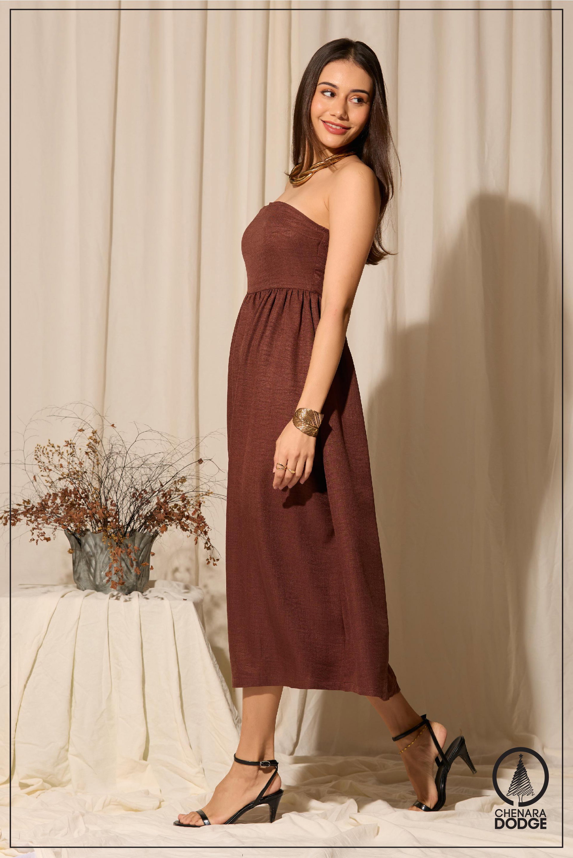 VALLERIE TUBE MIDI DRESS