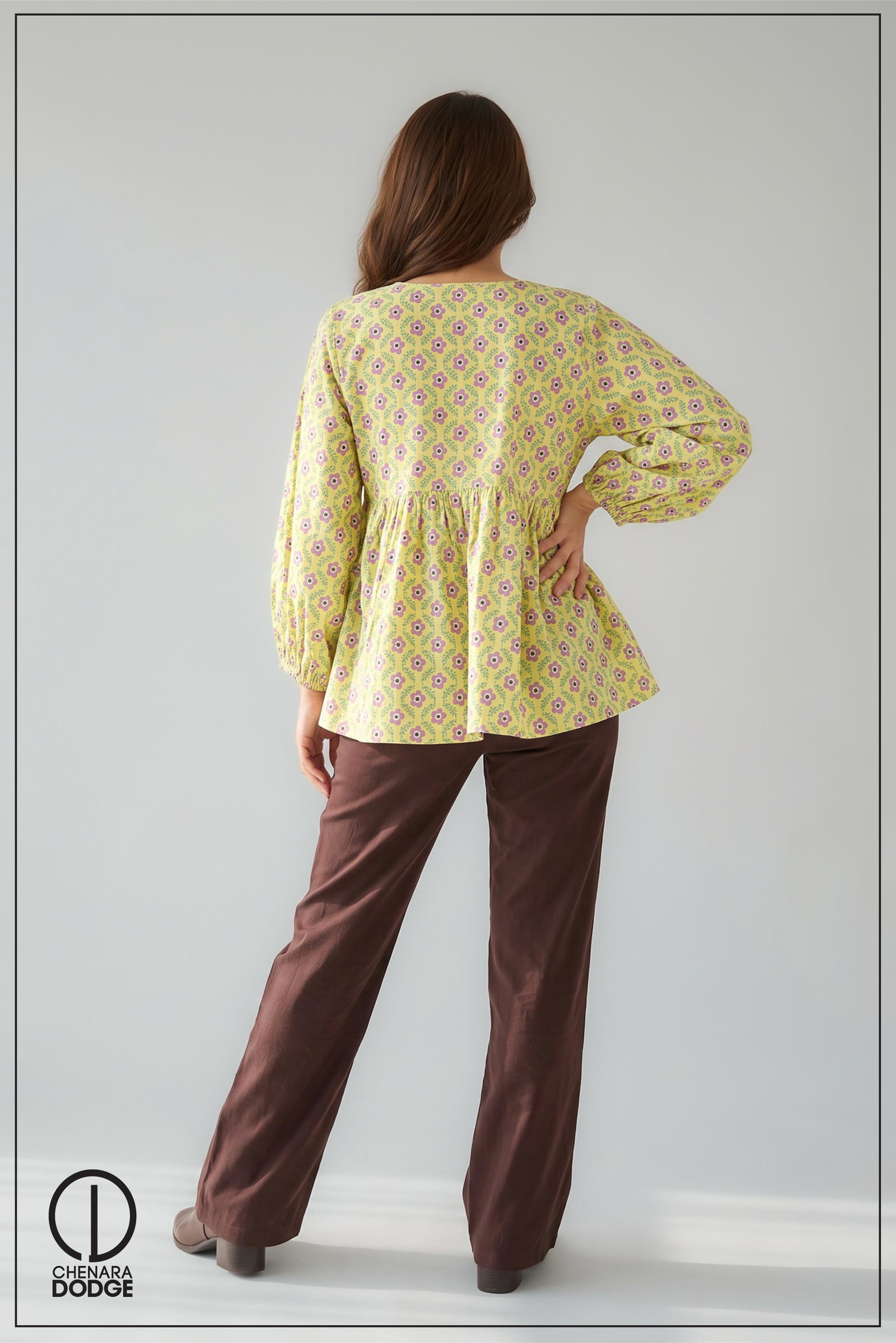 VONARA LONG SLEEVE CASUAL TOP