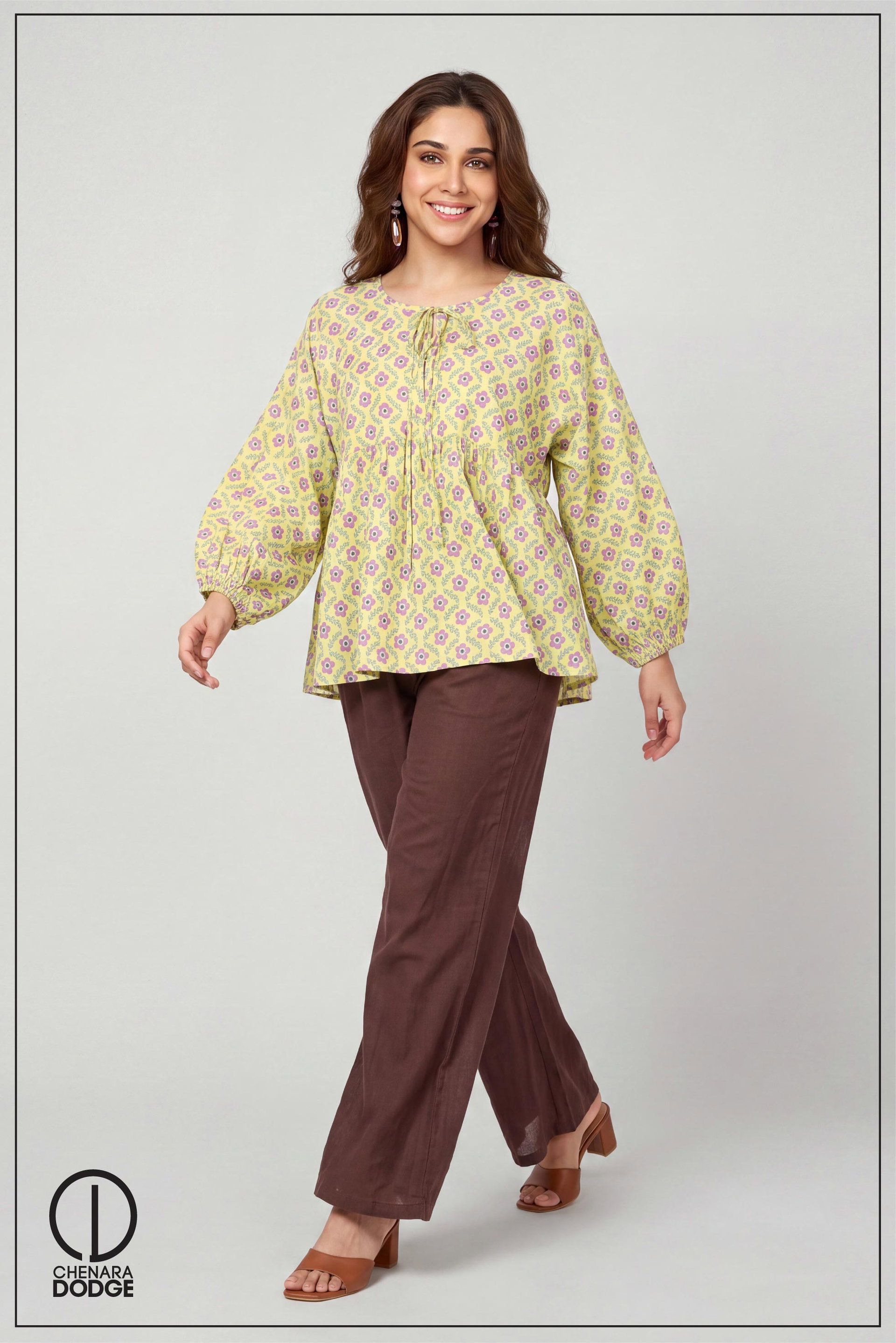 VONARA LONG SLEEVE CASUAL TOP