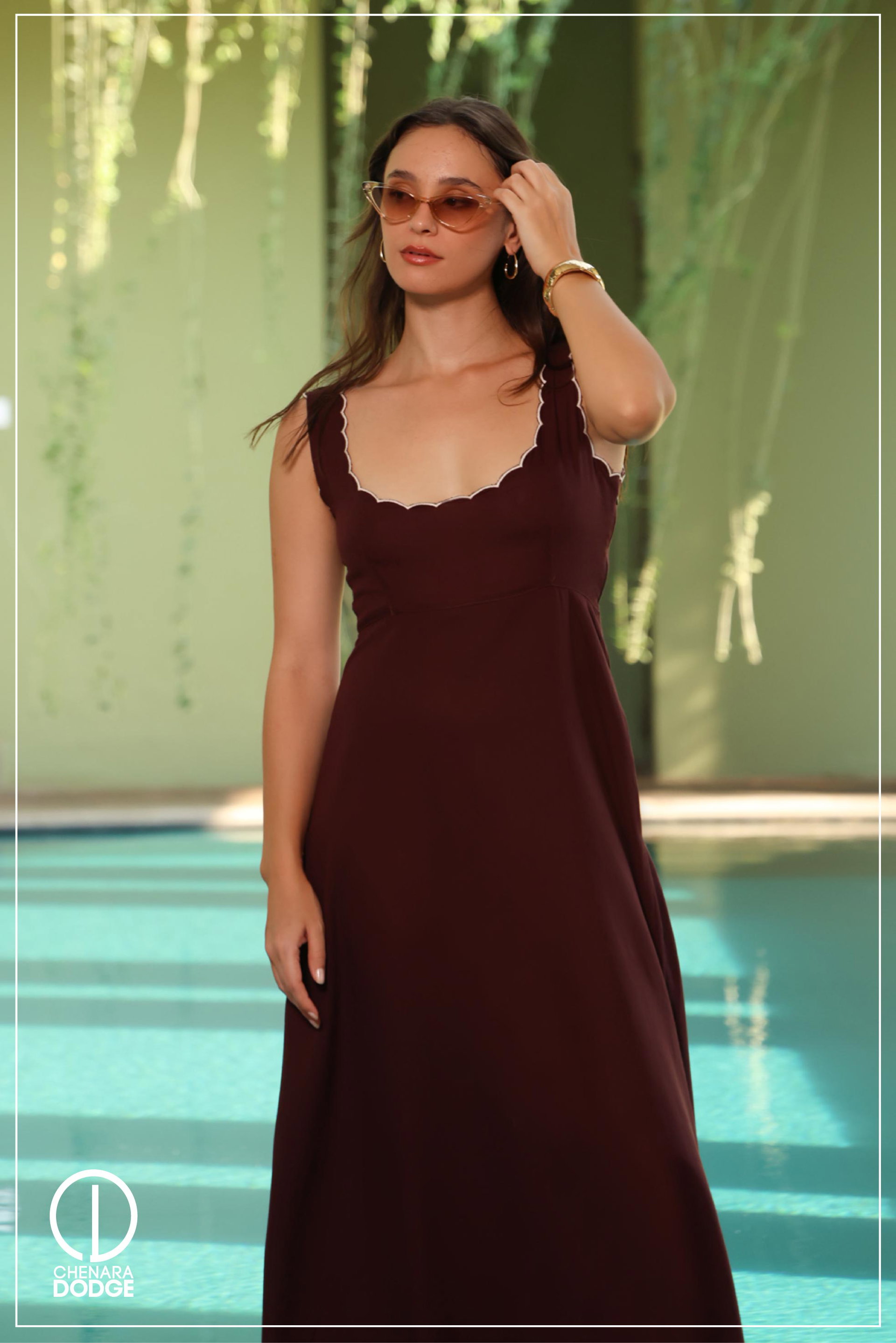  ZARA EMBROIDERED MAXI DRESS