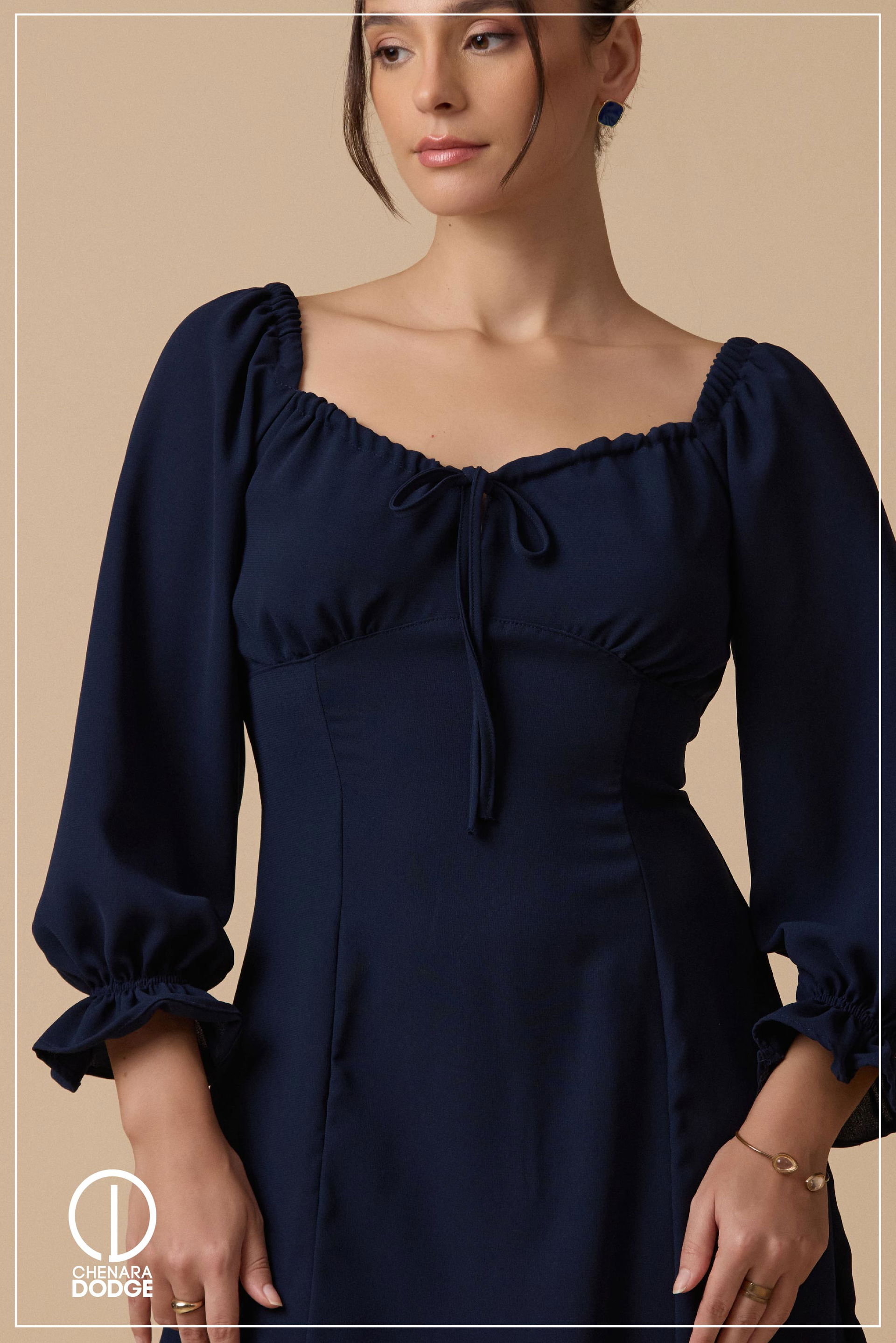 ZARA PUFF SLEEVE MINI DRESS