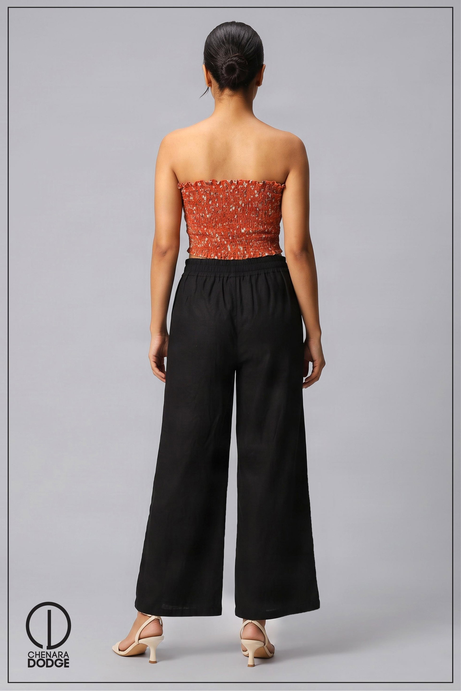 ZARA SMOCKED TUBE TOP