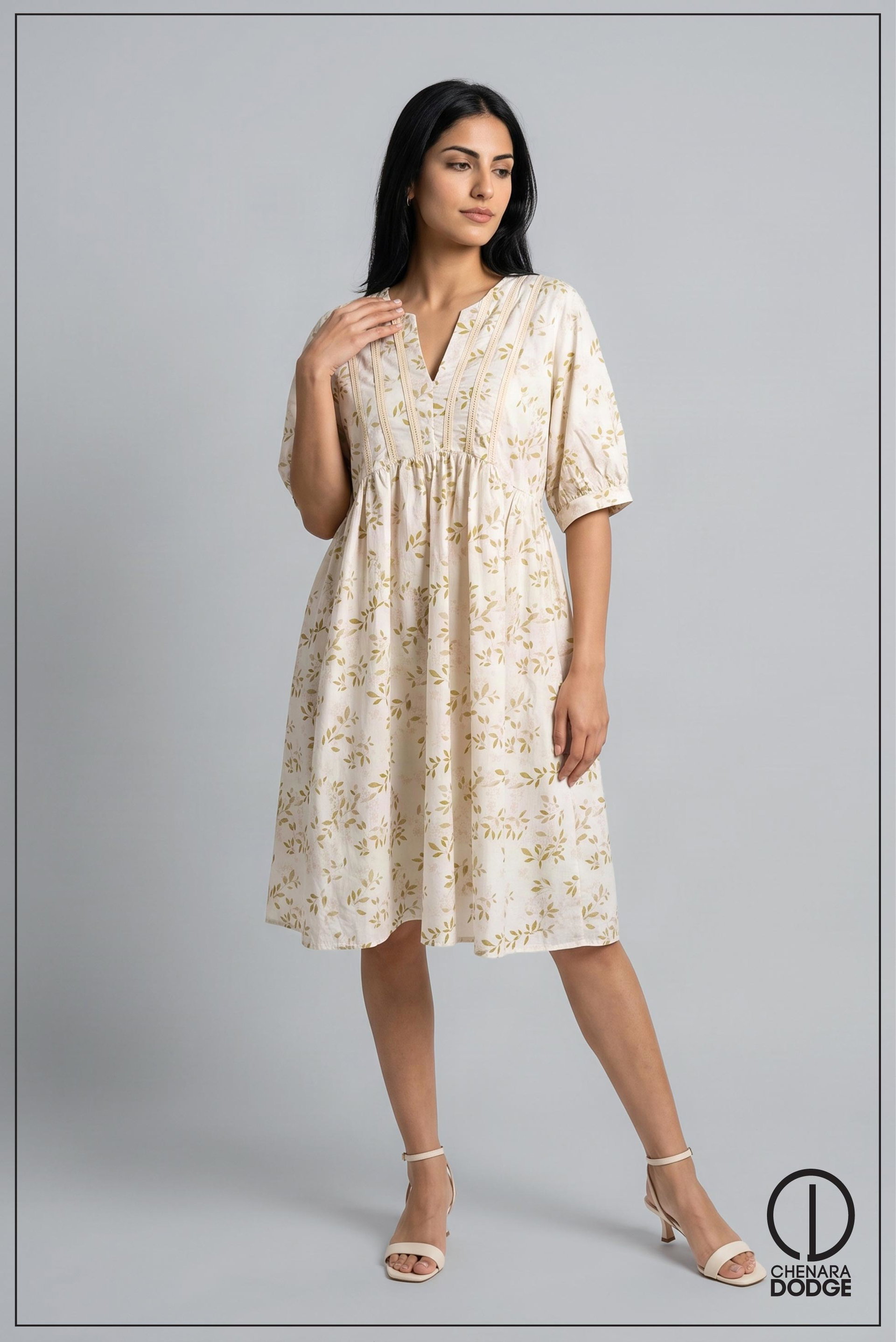 ZARA V NECK MINI DRESS