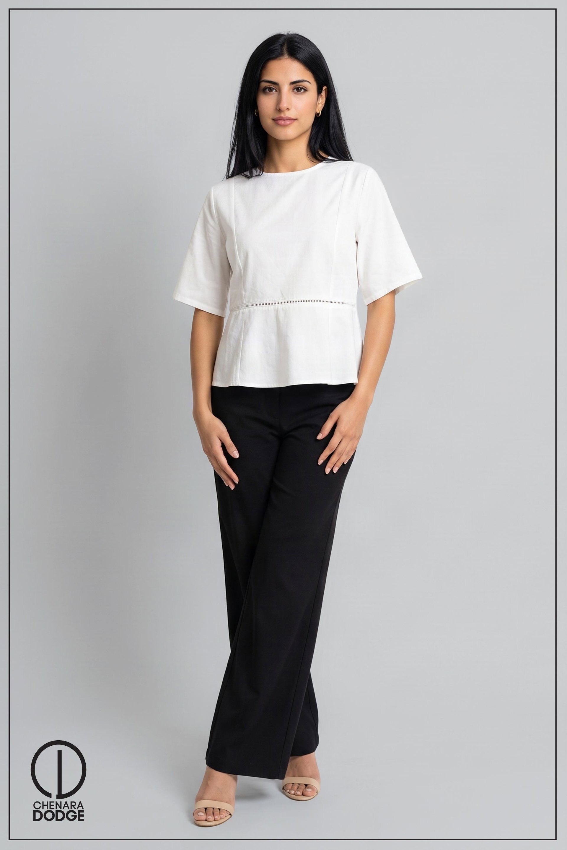 ZELDA ROUND NECK LACE TOP