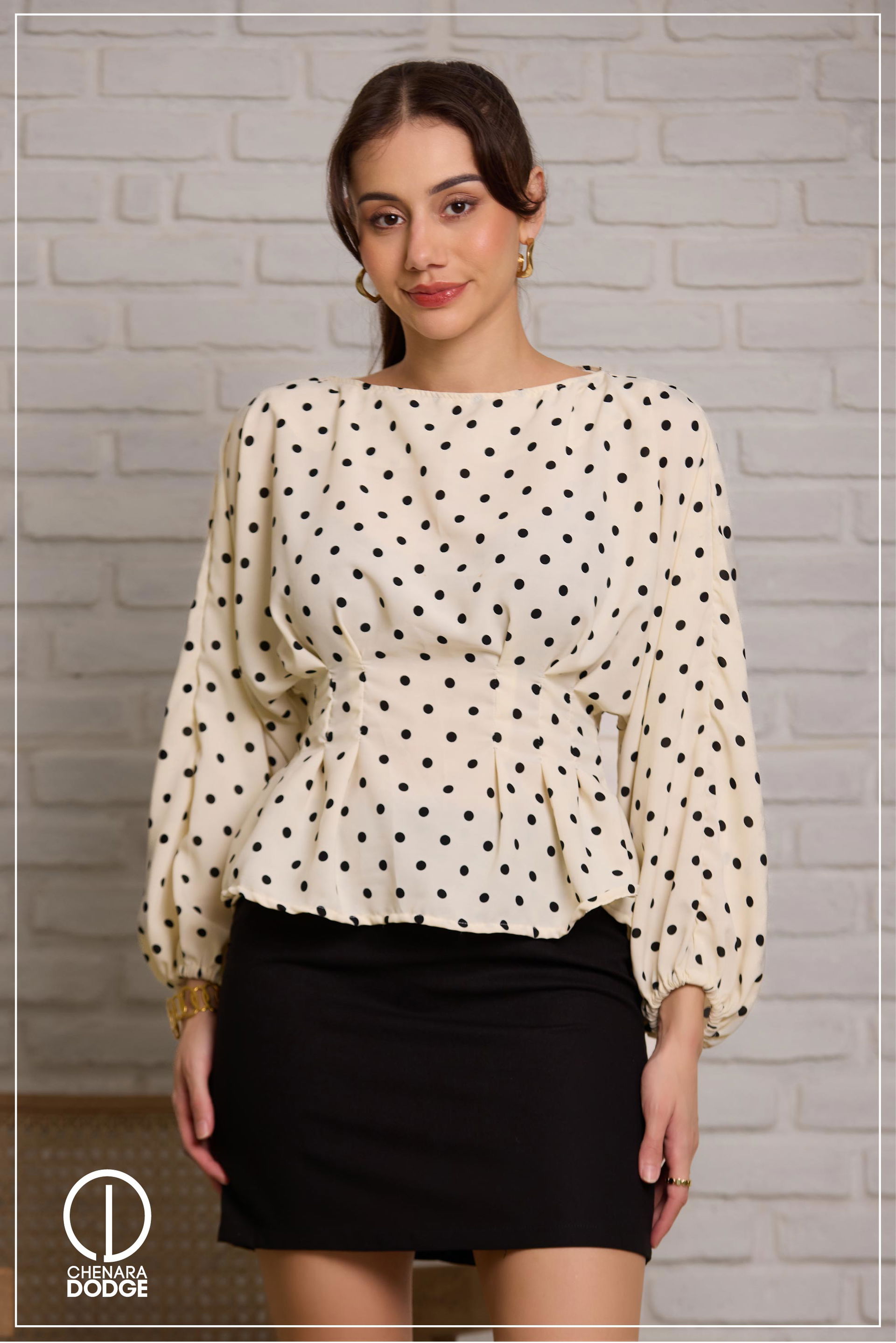  ZENDAYA PLEATED TOP