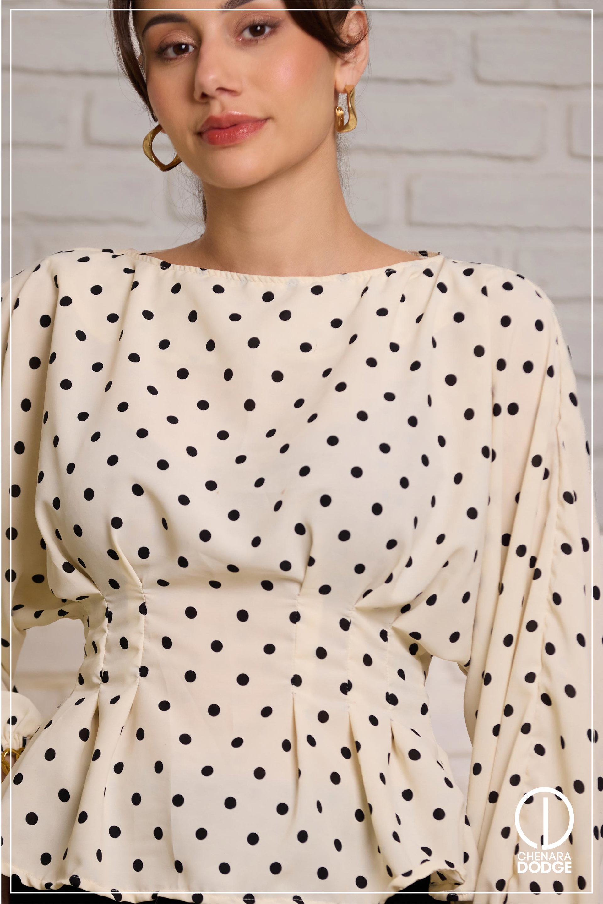  ZENDAYA PLEATED TOP